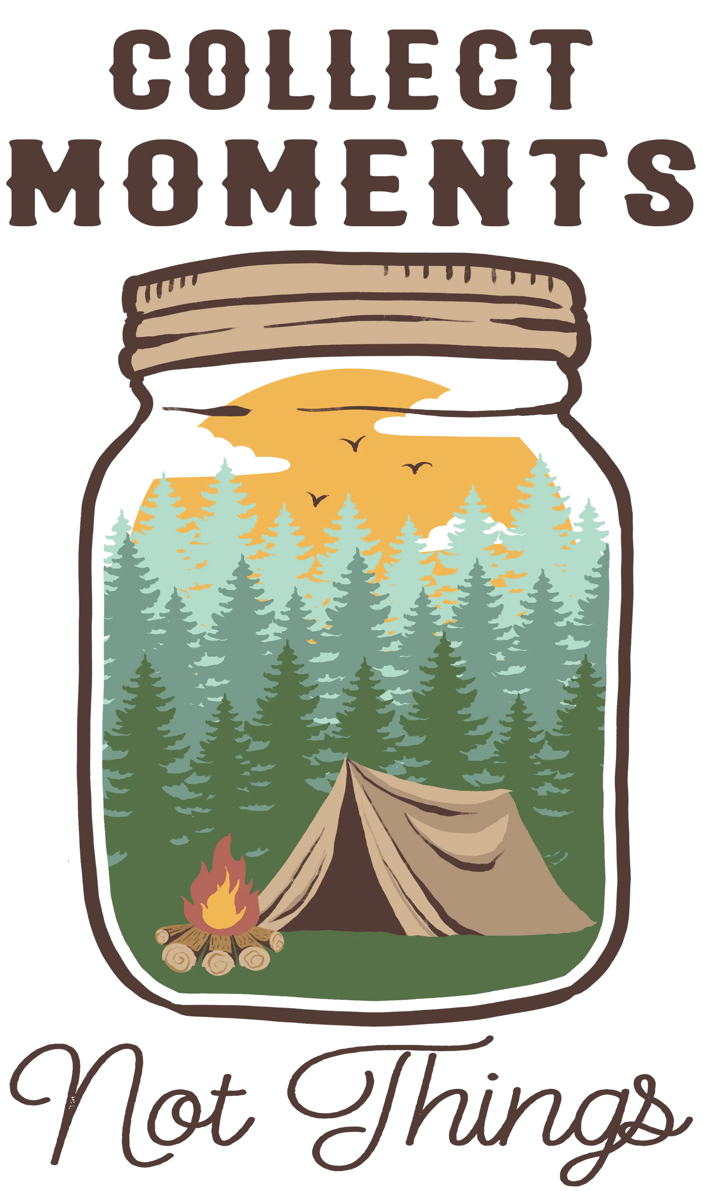 Funny Camping Design - DTF Ready To Press
