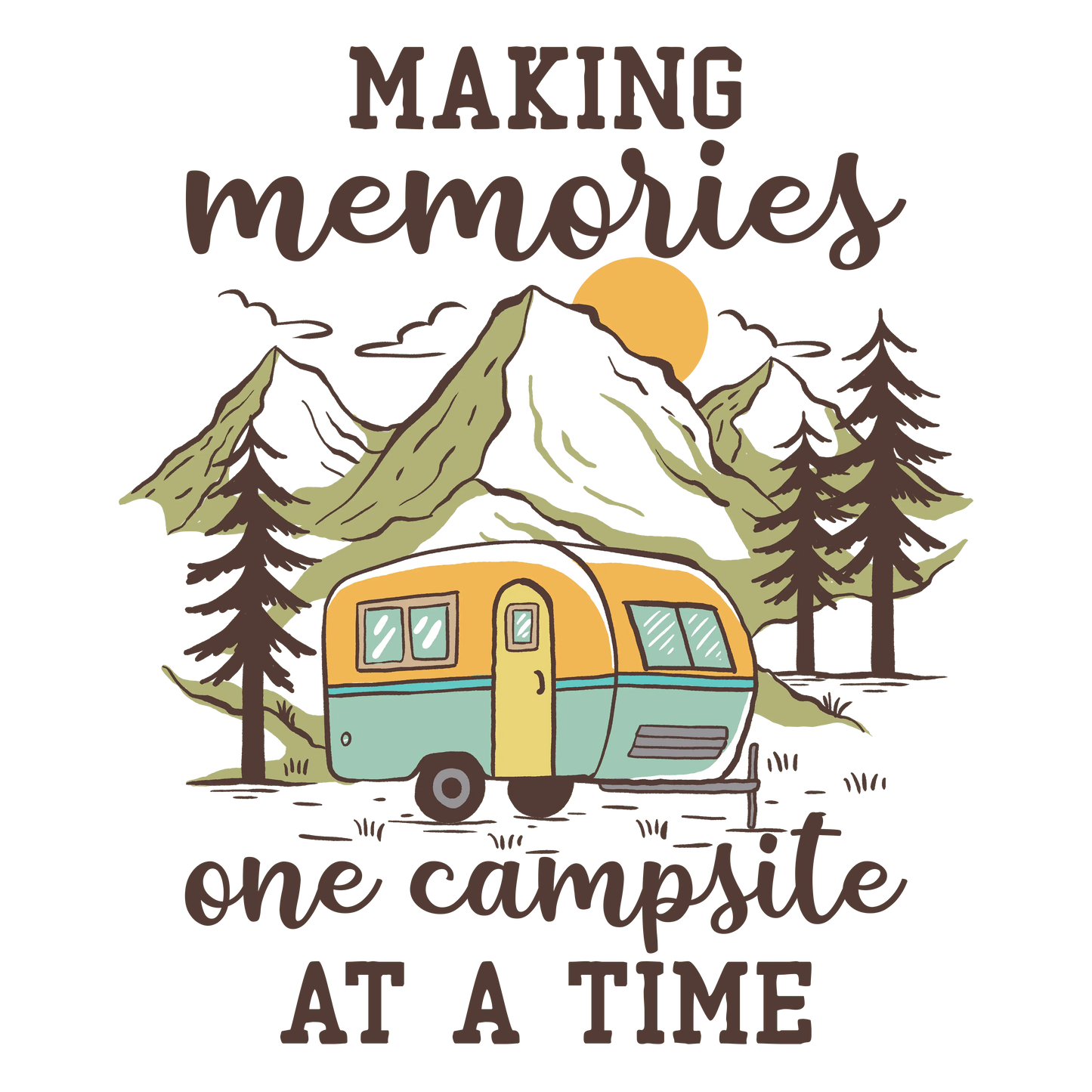 Cool Camping Design - DTF Ready To Press