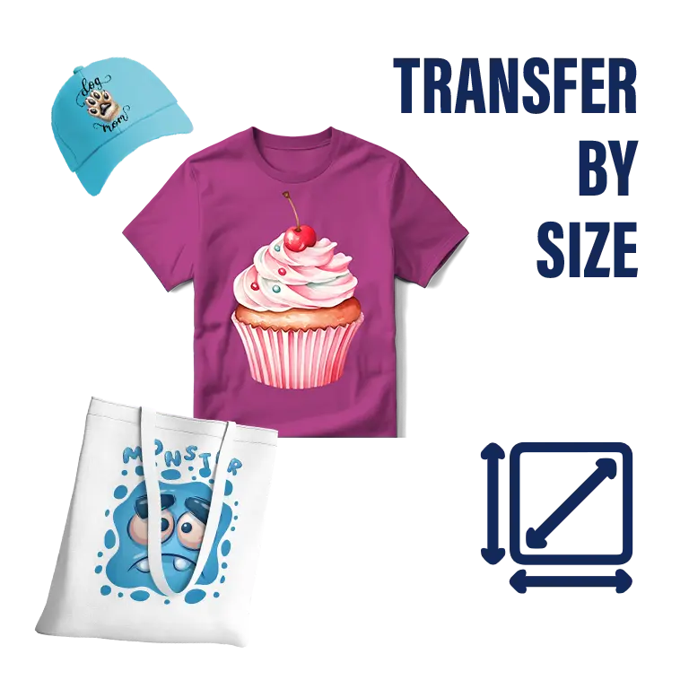 Custom DTF Transfers by Size