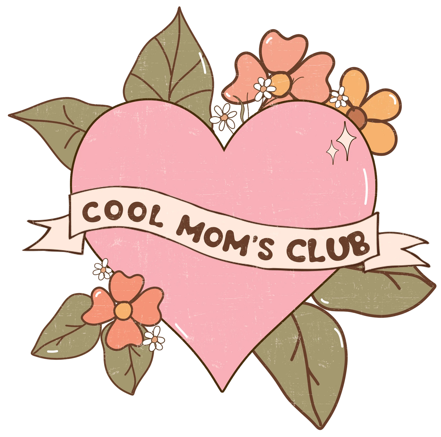 Cool Mom' Club Design - DTF Ready To Press