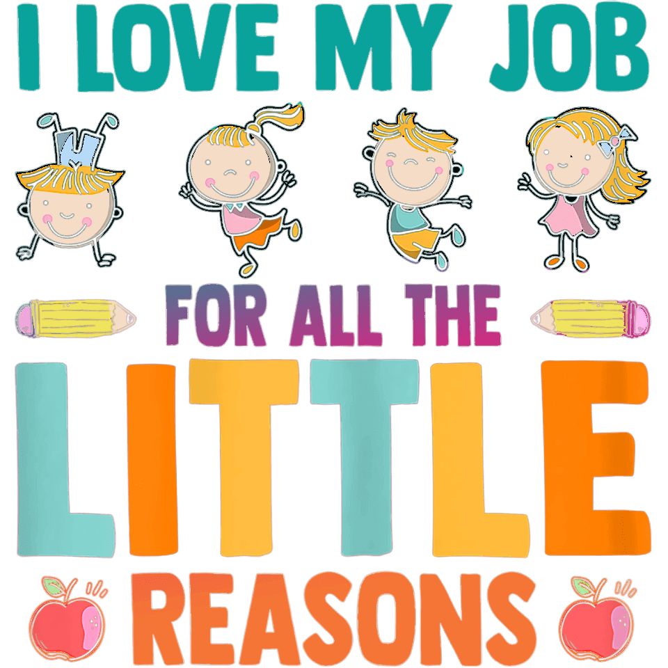 Cute Teachers Day Design - DTF Ready To Press