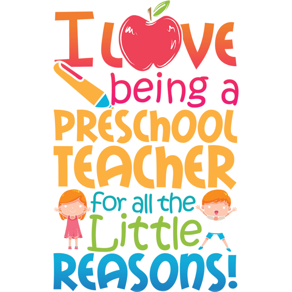 Preschool Teacher Design - DTF Ready To Press