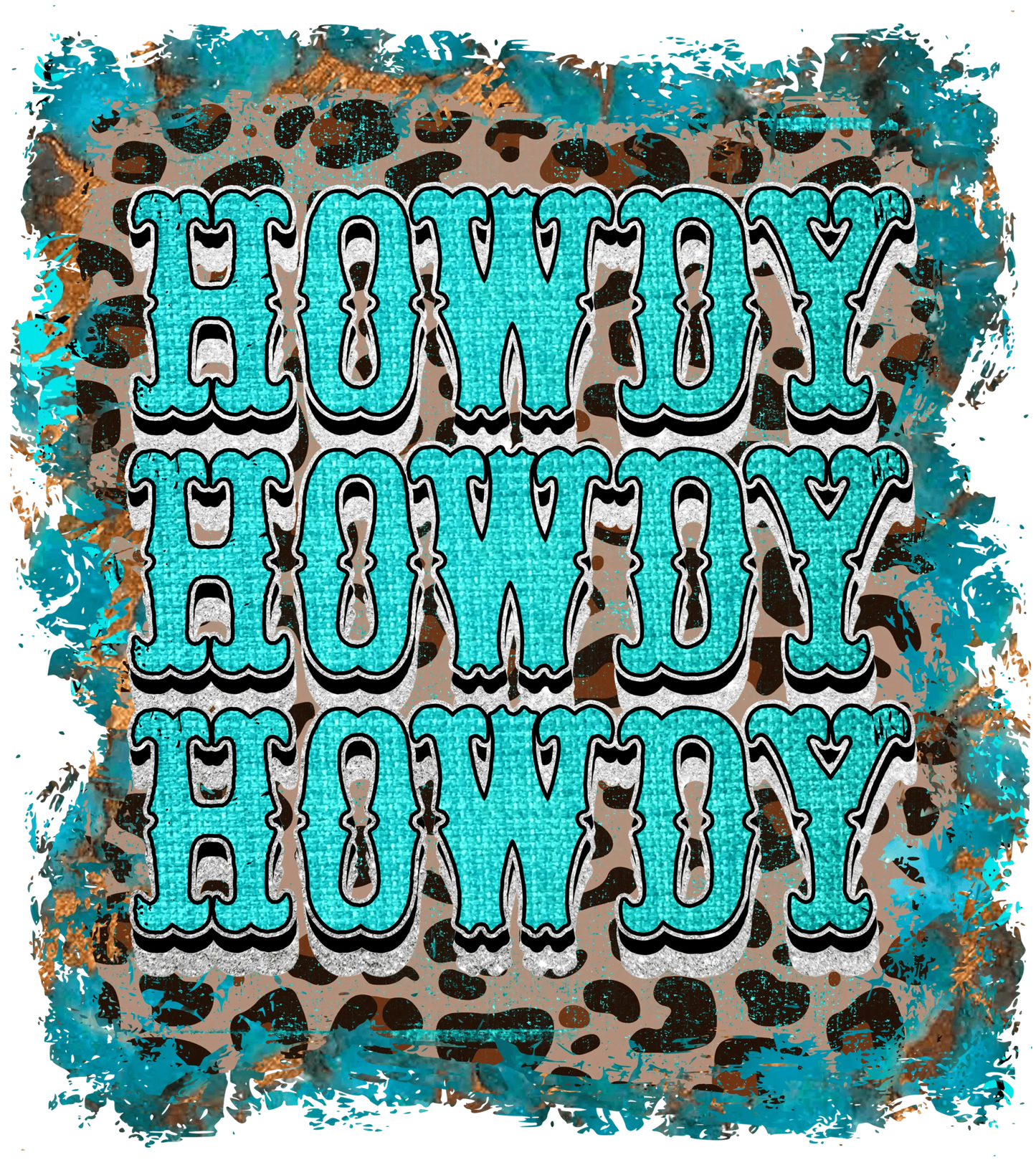Howdy Leopard Design - DTF Ready To Press