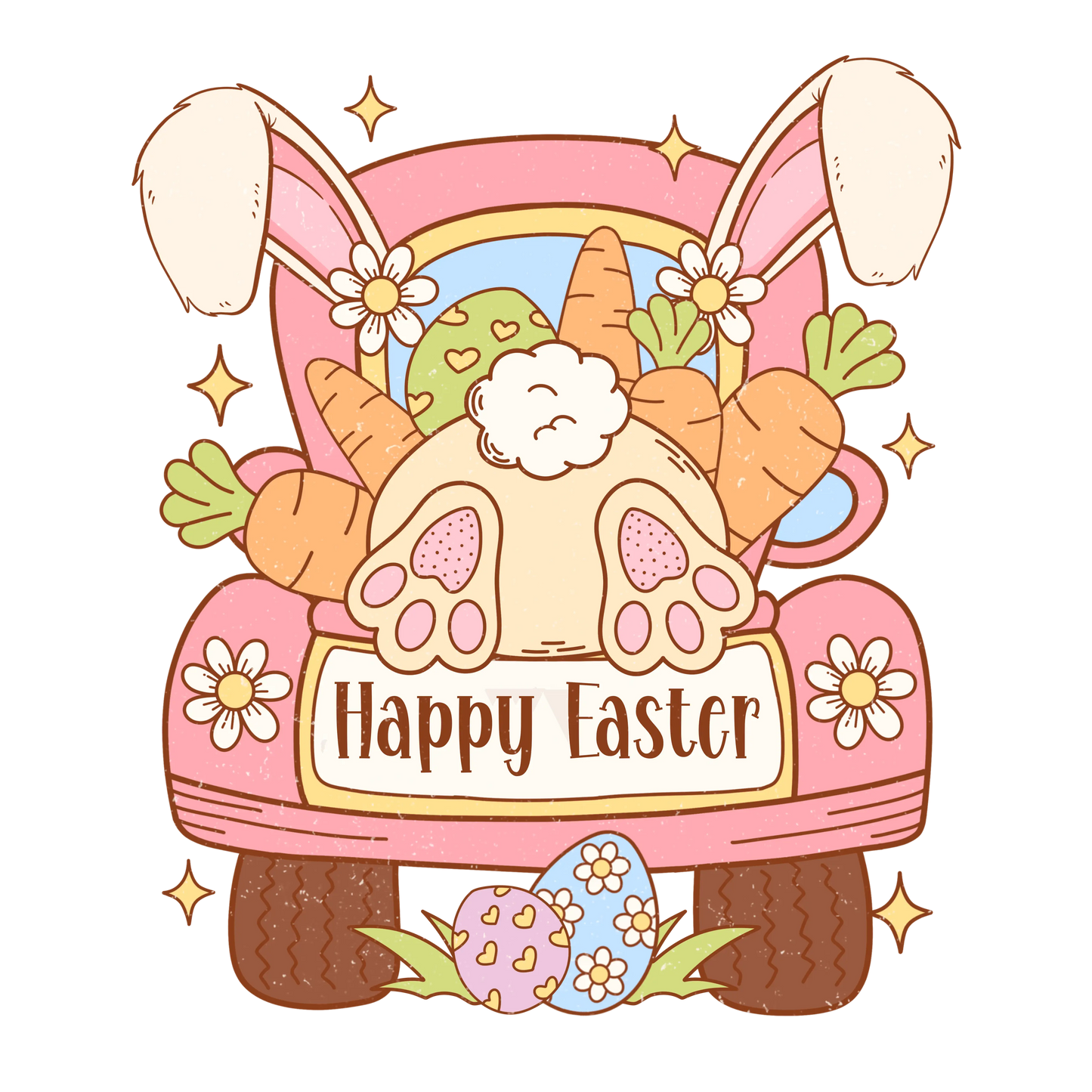 Happy Easter Day Design - DTF Ready To Press