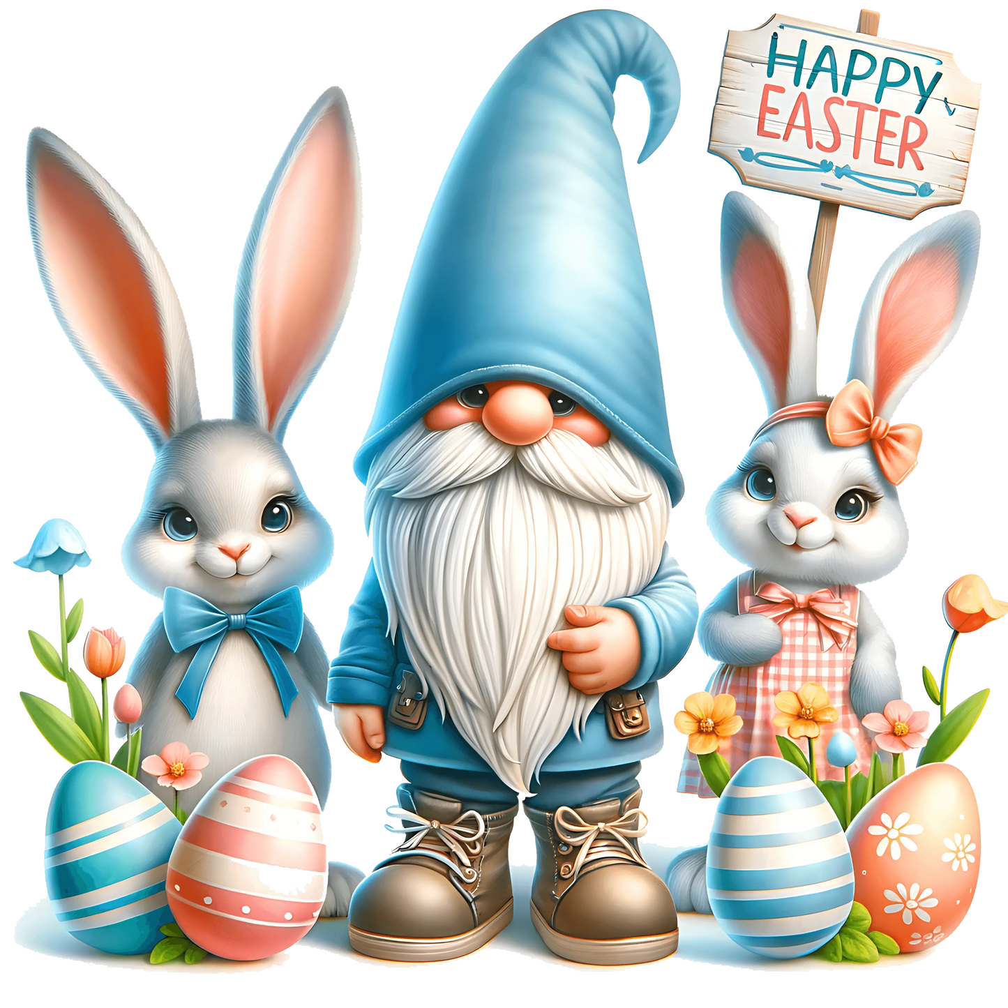 Cute Family Easter Design - DTF Ready To Press