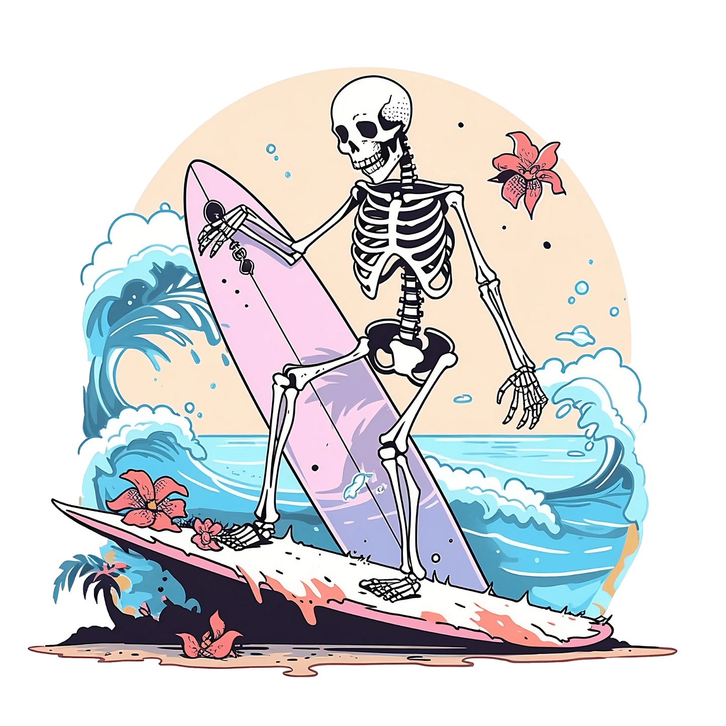 Surfing Design - DTF Ready To Press