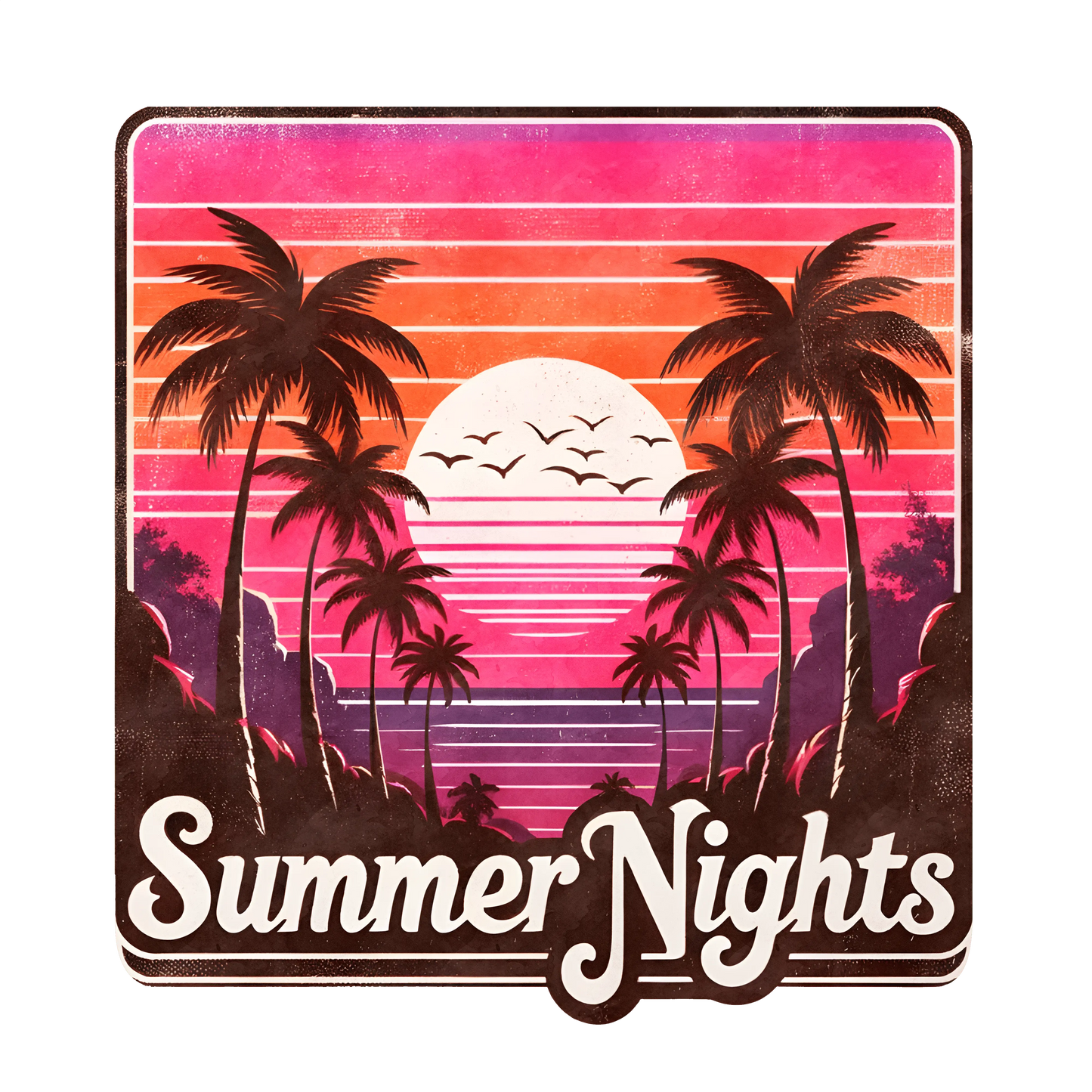 Summer Nights Design - DTF Ready To Press