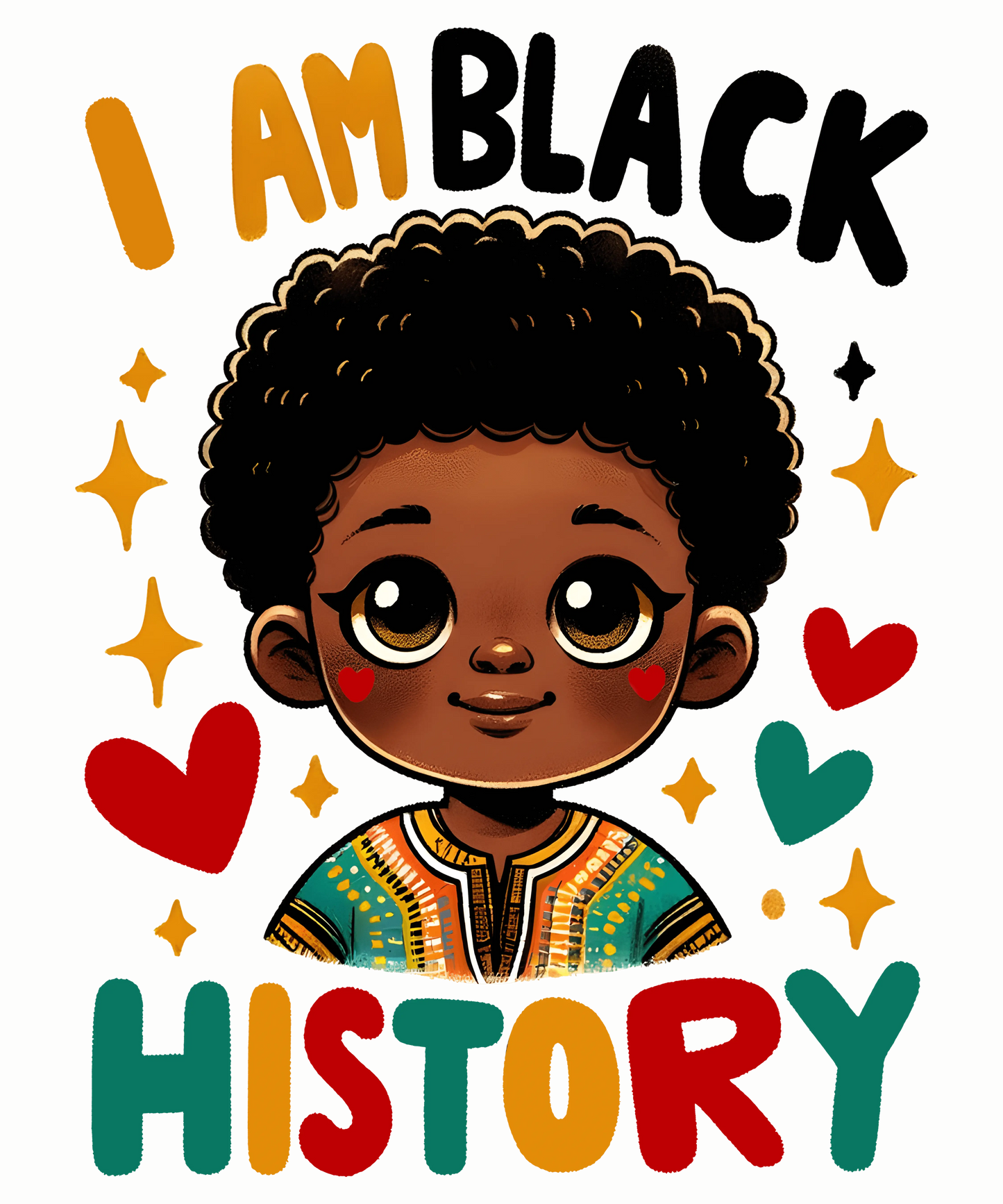 I Am Black History Design - DTF Ready To Press