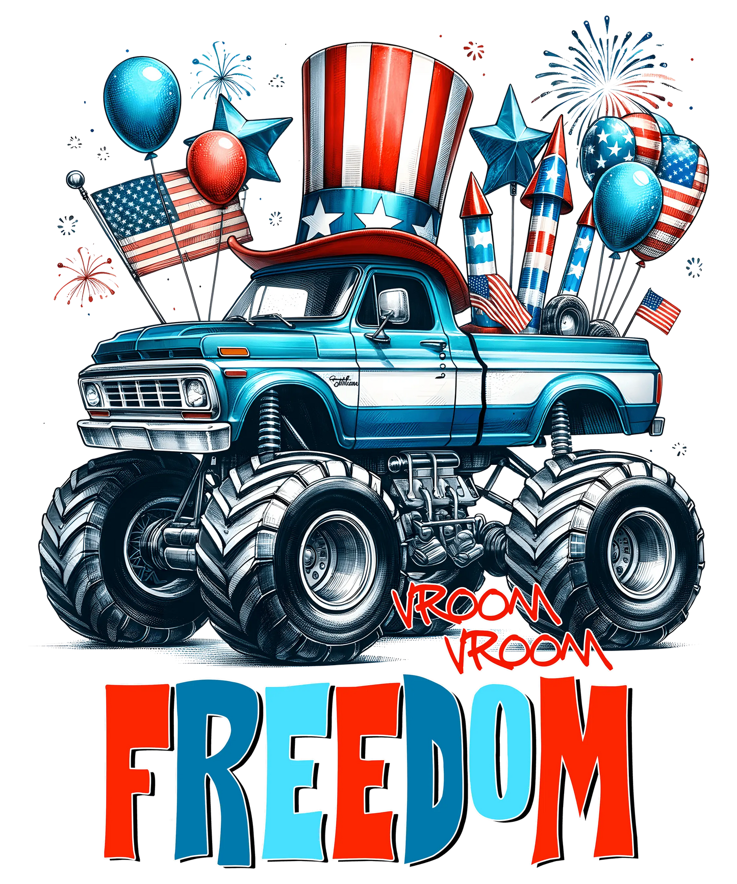 Freedom America Design - DTF Ready To Press