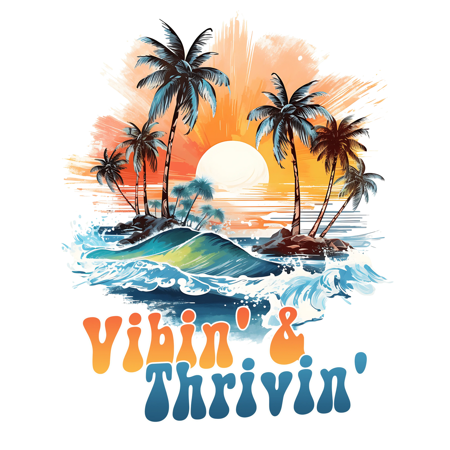 Vacation Vibes Design - DTF Ready To Press