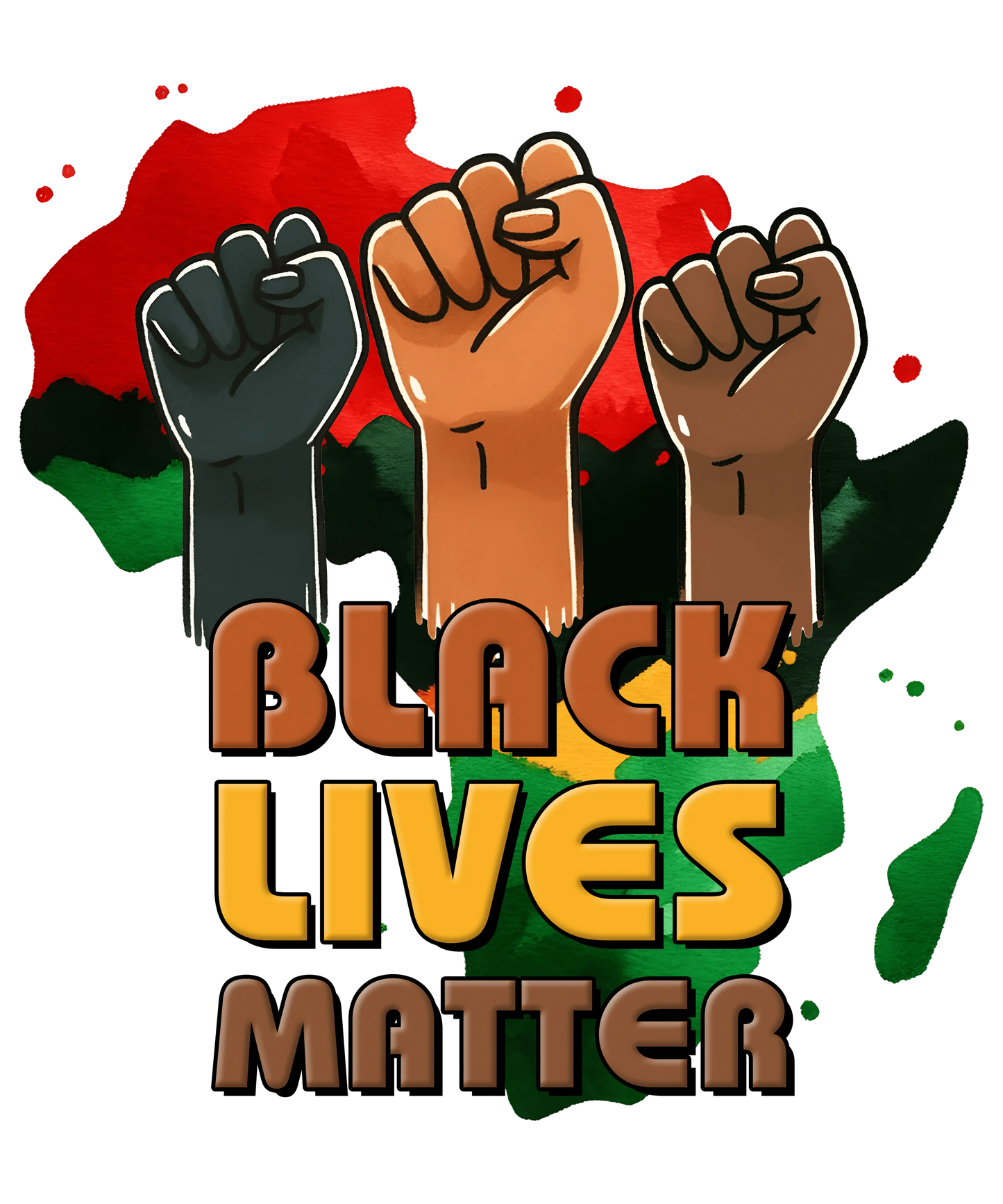 Black Lives Matter Design - DTF Ready To Press