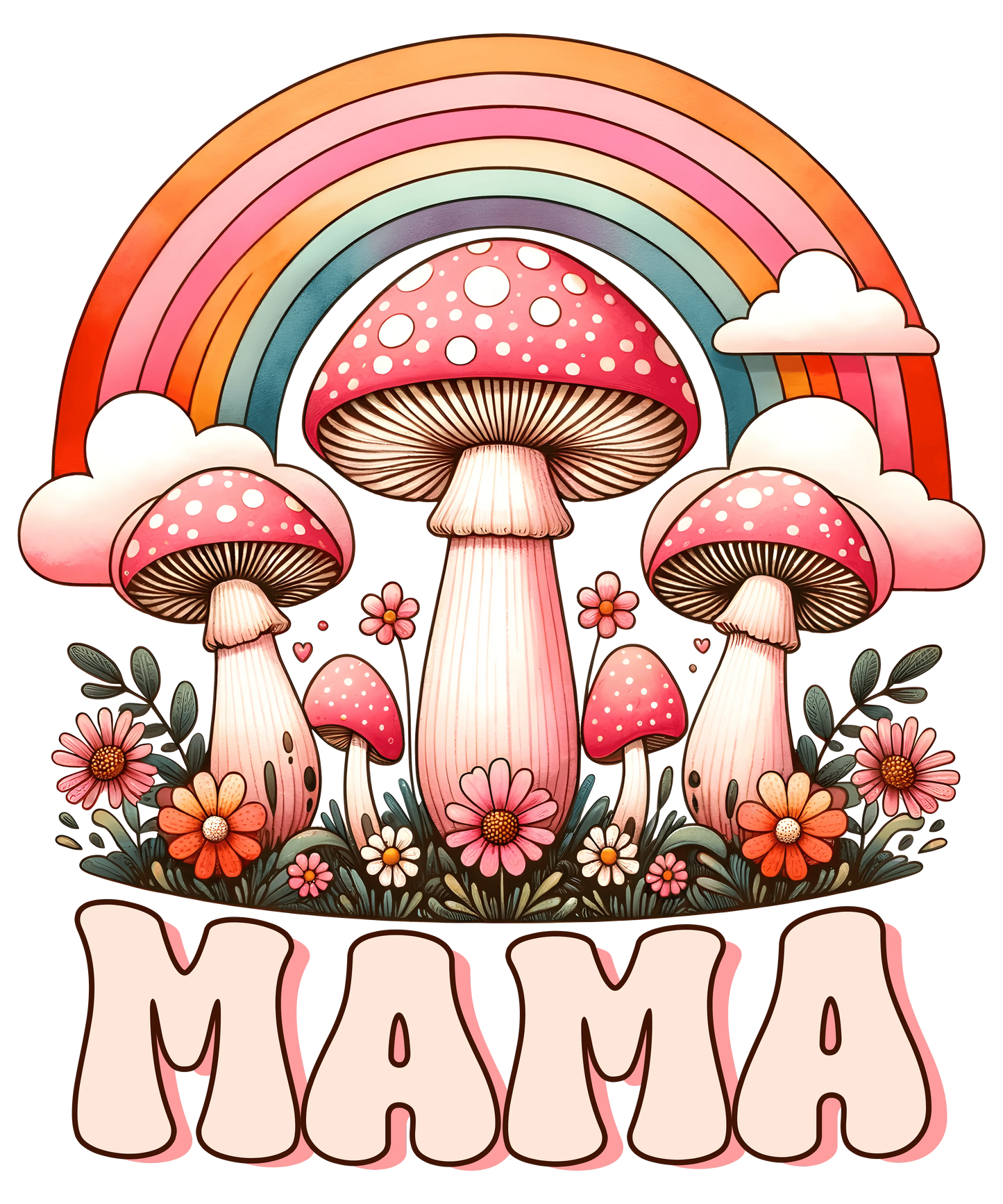 Cute Mama Design - DTF Ready To Press
