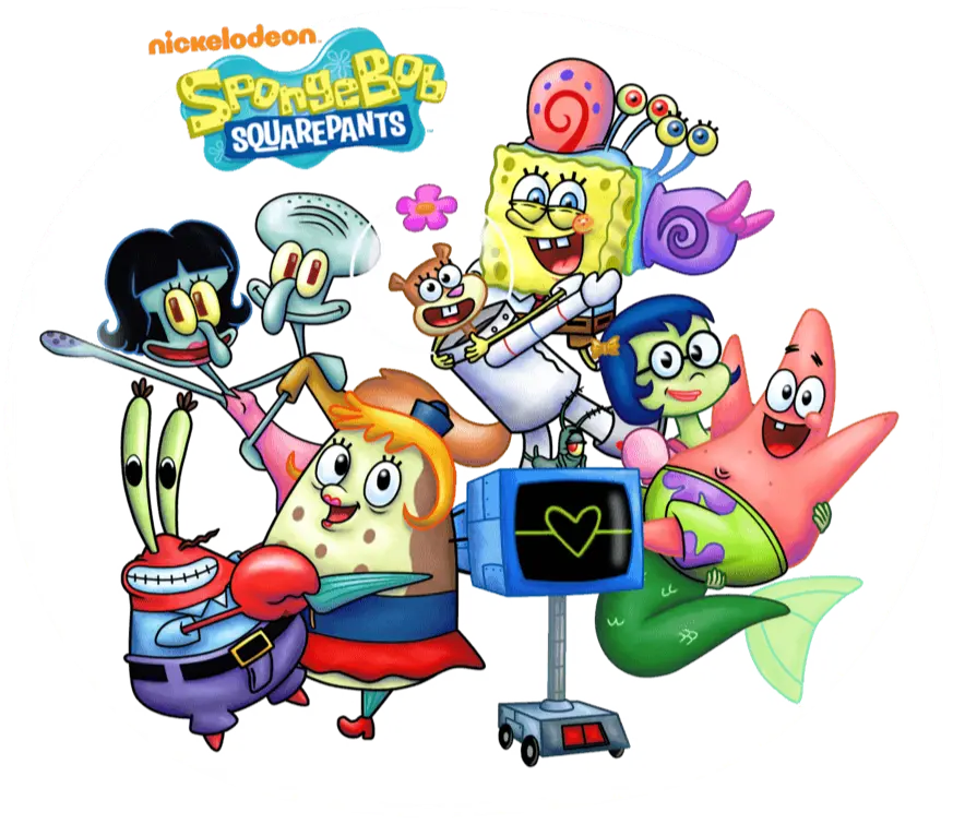 Nickelodeon Sponge Bob Squarepants Cartoon Design - DTF Ready To Press