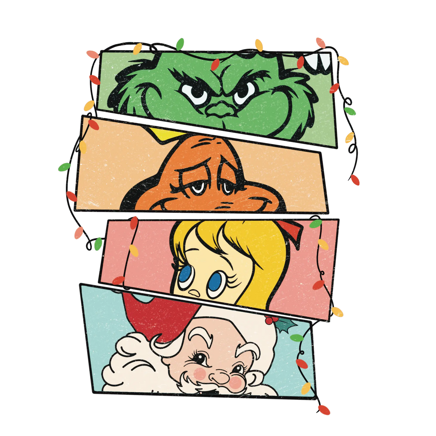 Christmas Grinch Design - DTF Ready To Press