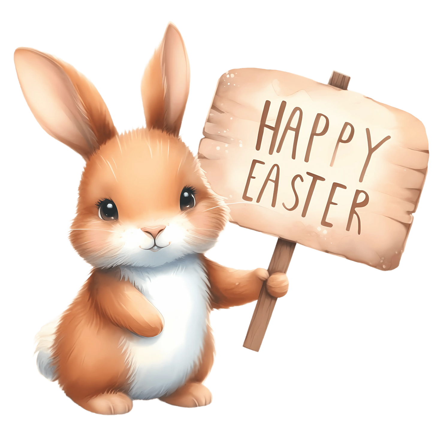 Cute Rabbit Happy Easter Party Design - DTF Ready To Press