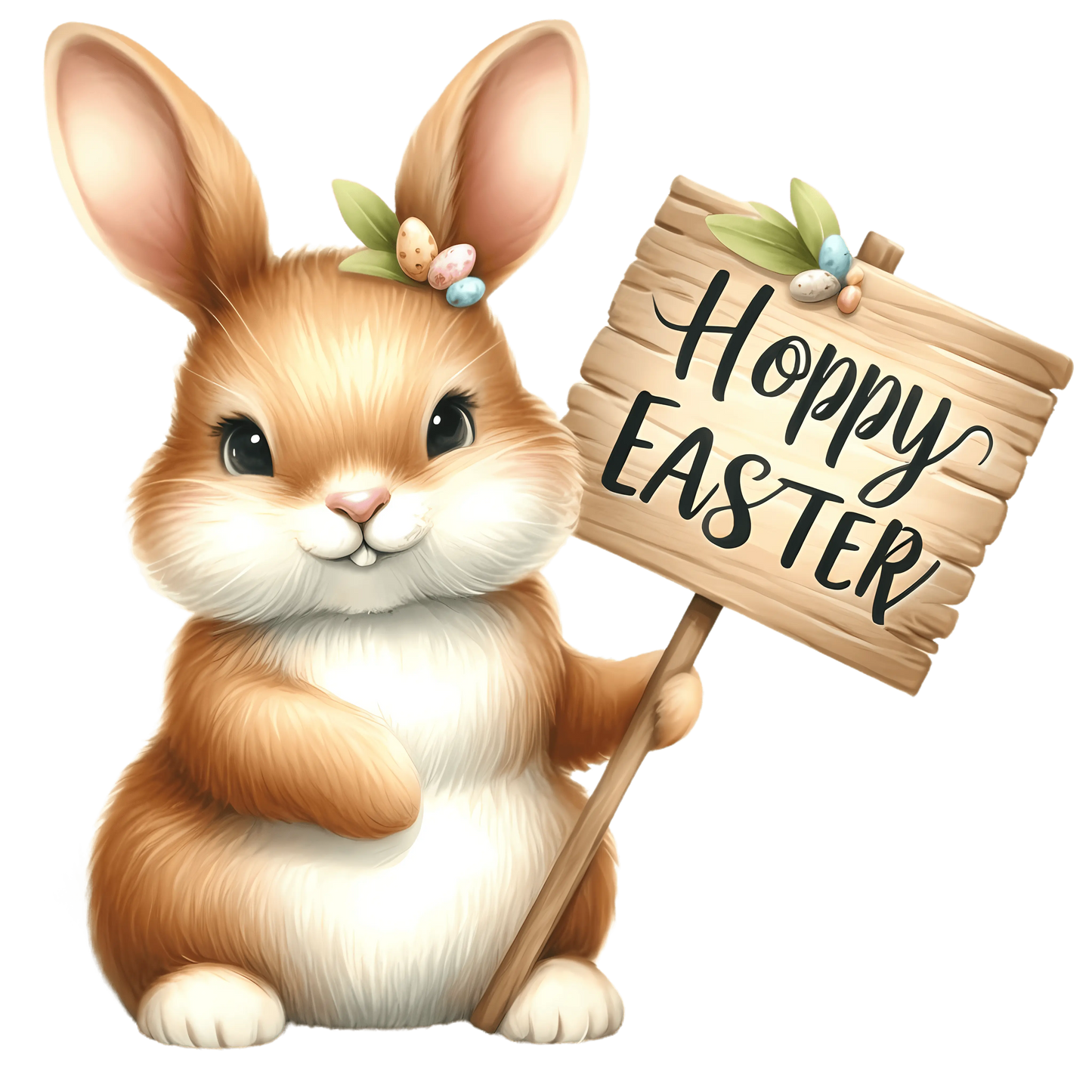 Happy Easter Bunny Party Design - DTF Ready To Press