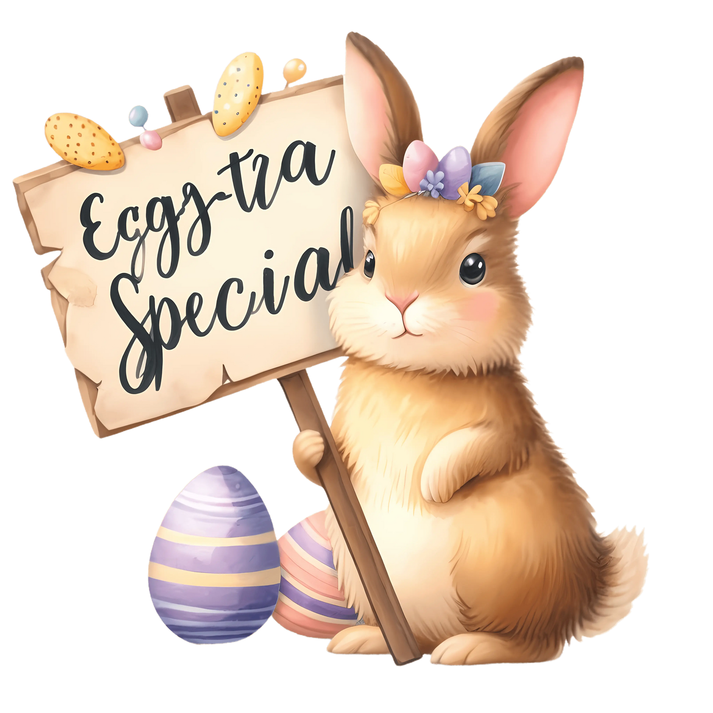 Eggstra Special Easter Cute Bunny Design - DTF Ready To Press