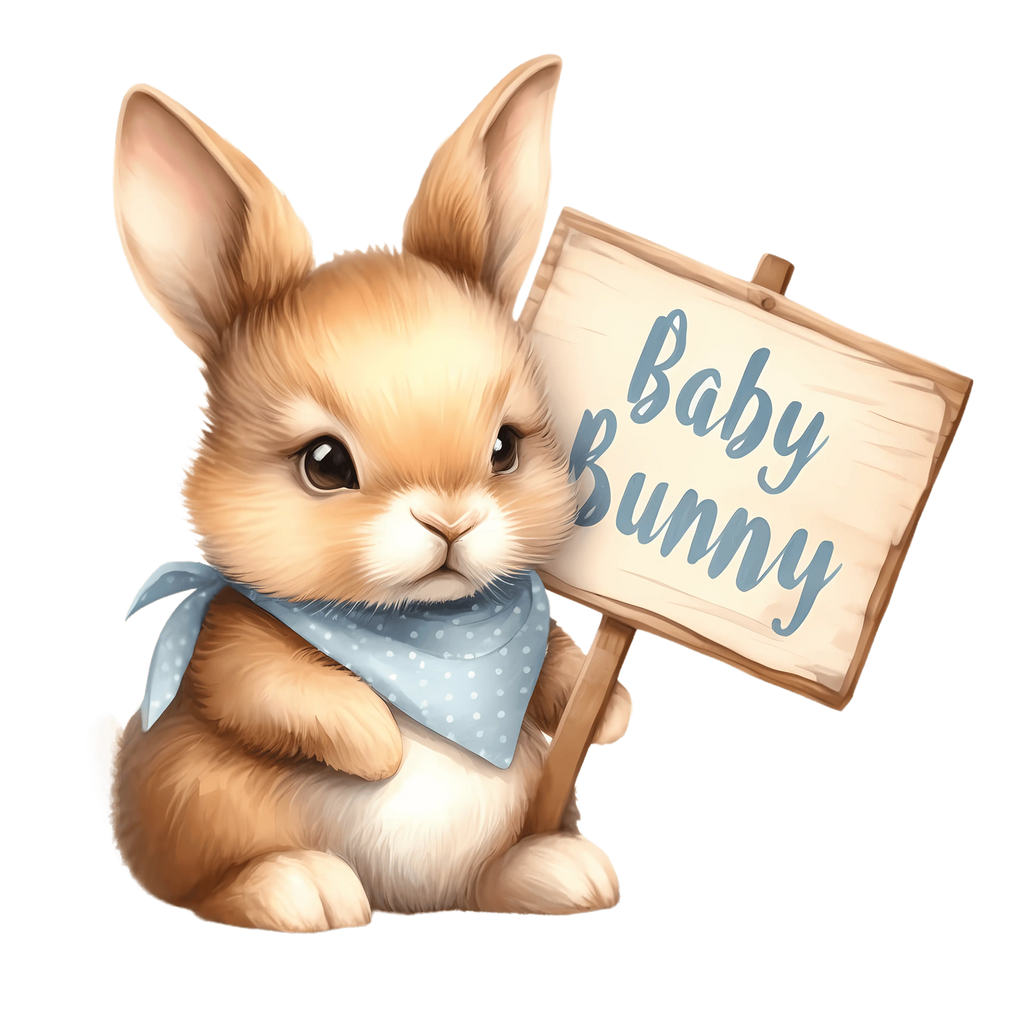 Baby Bunny Easter Design - DTF Ready To Press