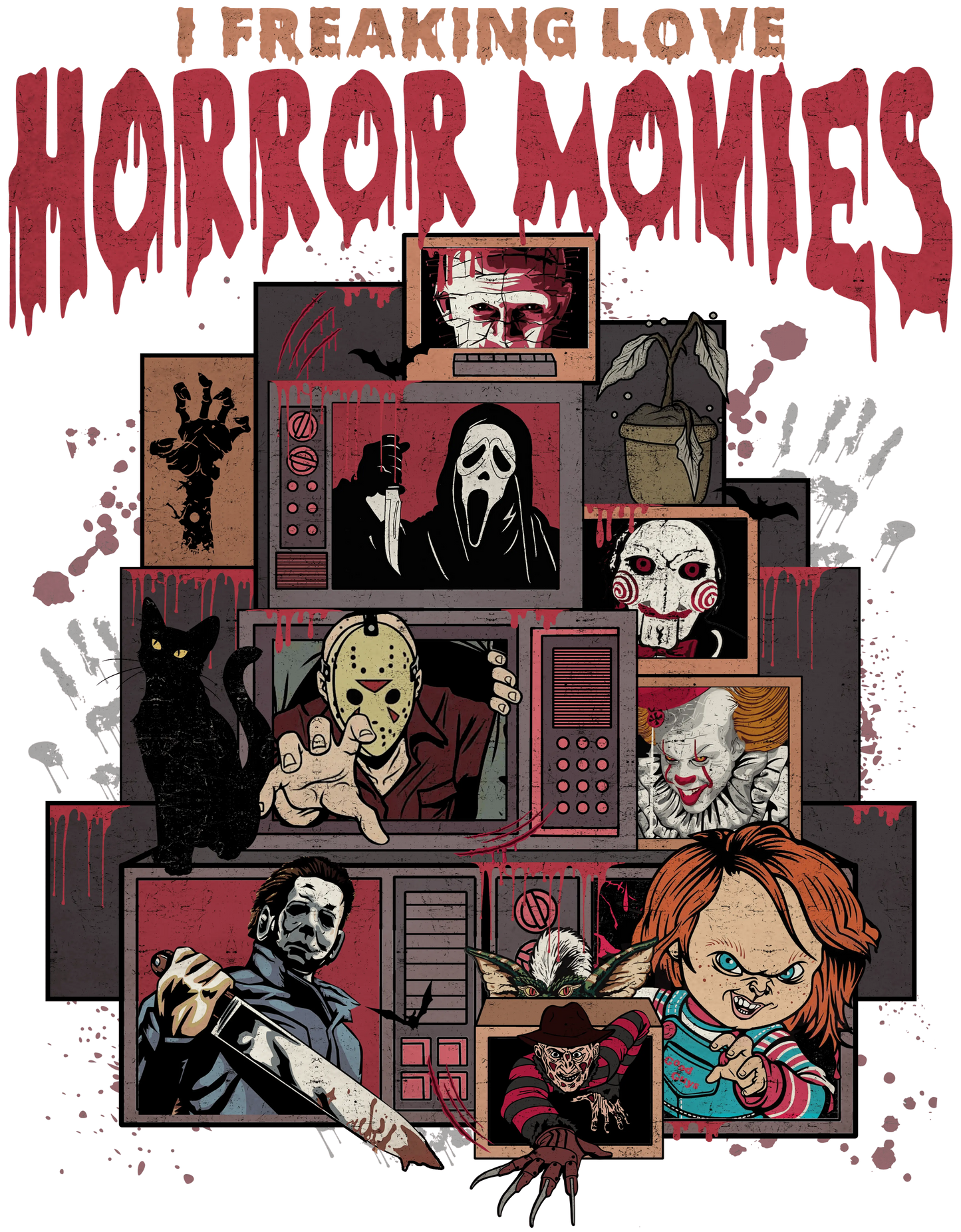 Horror Movies Halloween Design - DTF Ready To Press