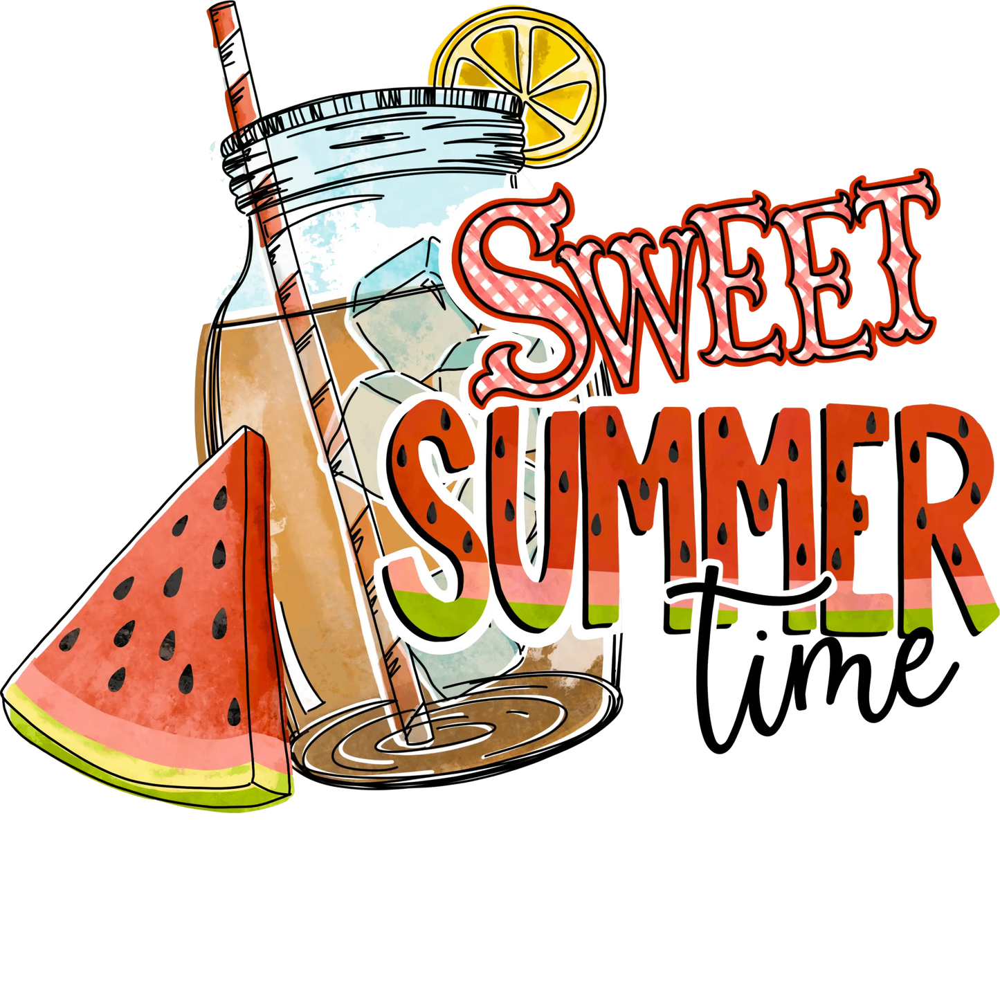 Sweet Summer Time Design - DTF Ready To Press