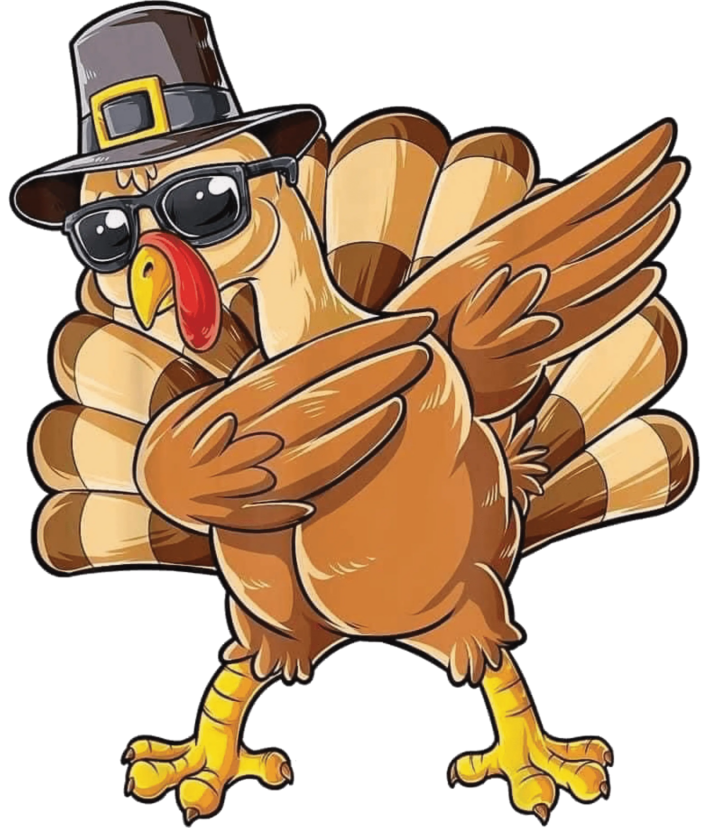 Thanksgiving Dabbing Design - DTF Ready To Press