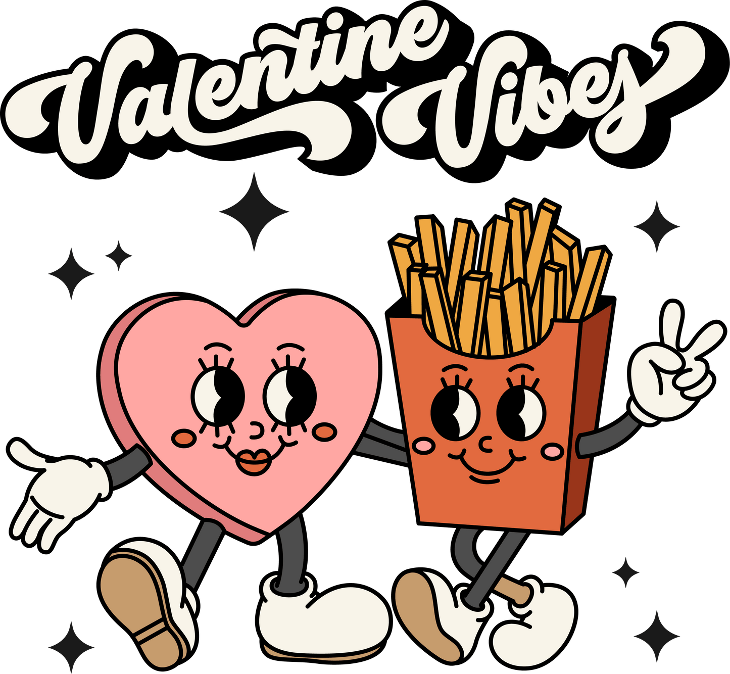 Valentine's Day Vibes Design - DTF Ready To Press
