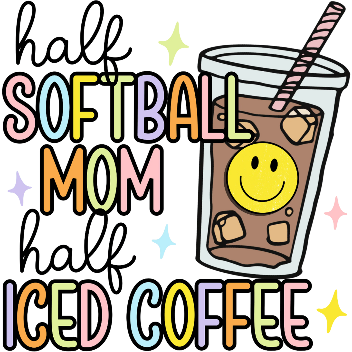 Softball Mom Design - DTF Ready To Press
