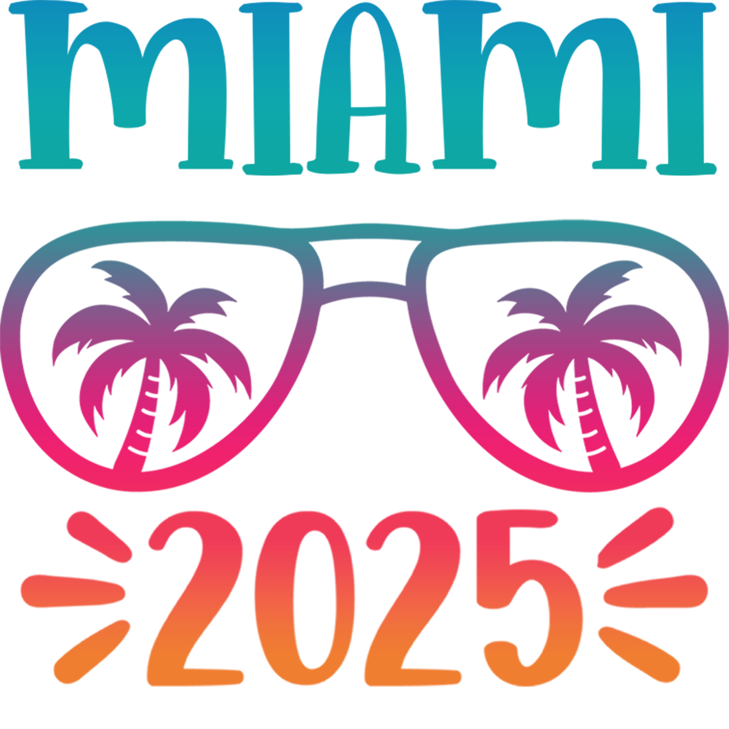 2025 Miami Vacation Design - DTF Ready To Press