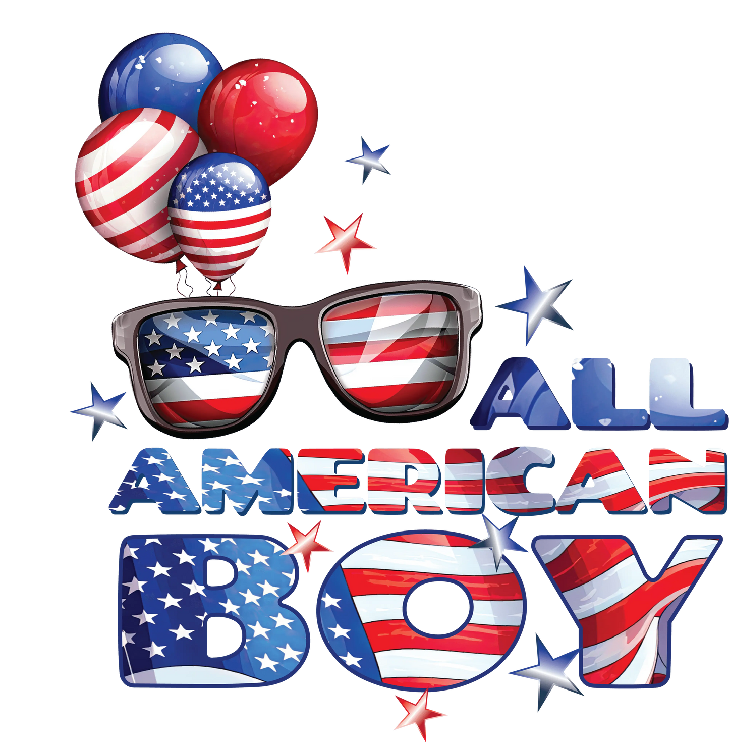 All American Boy Design - DTF Ready To Press