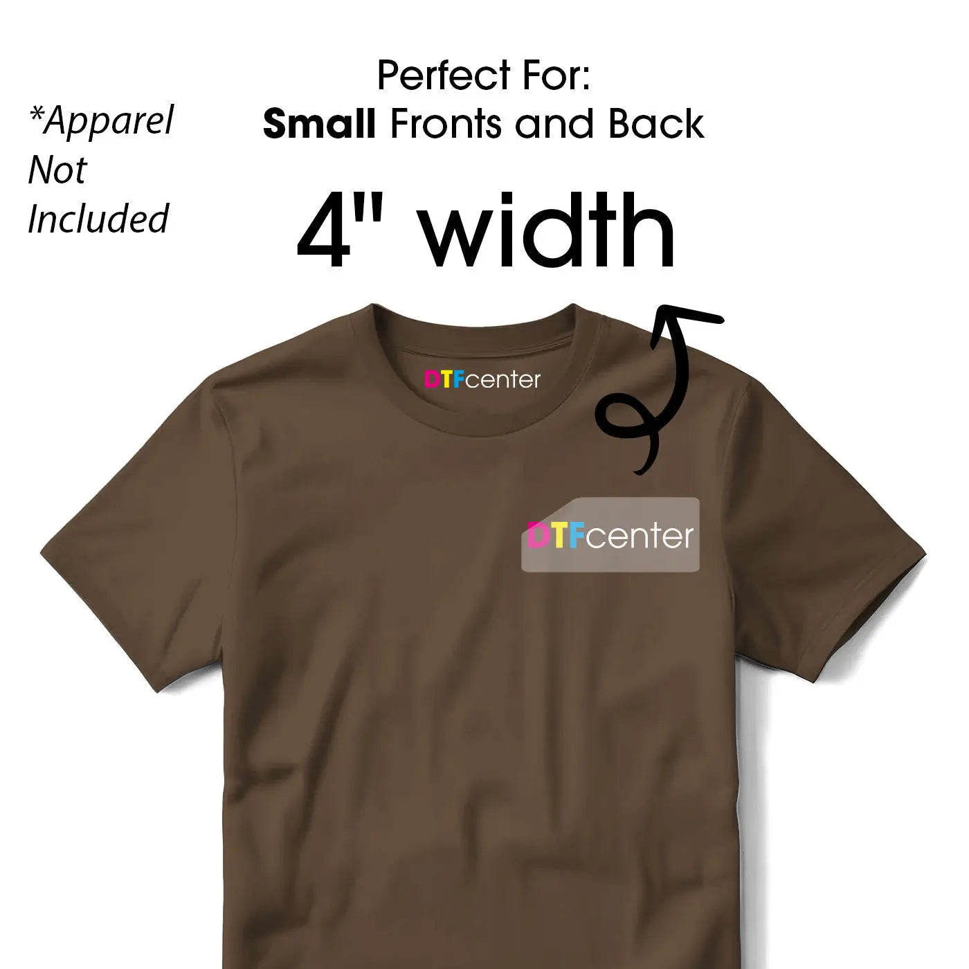 Custom DTF Transfers by Size