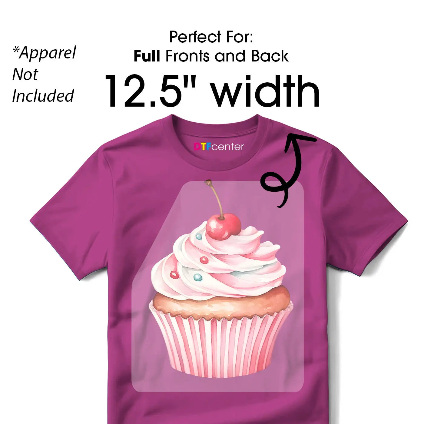 Custom DTF Transfers by Size