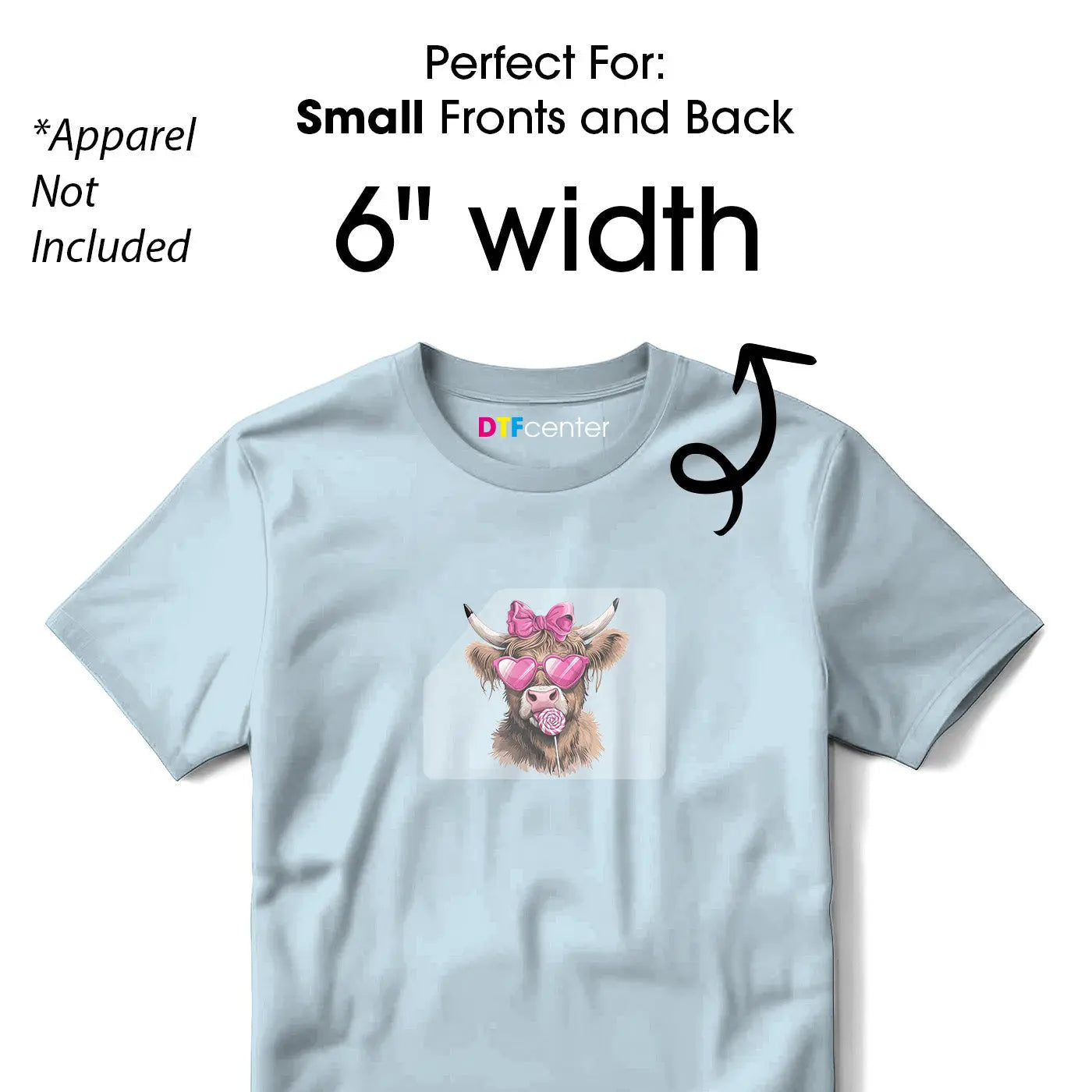 Custom DTF Transfers by Size