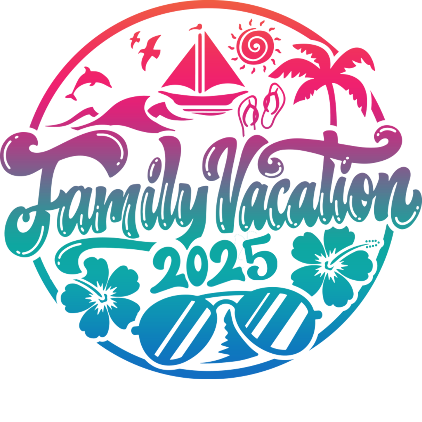 2025 Matching Family Vacation Design - DTF Ready To Press
