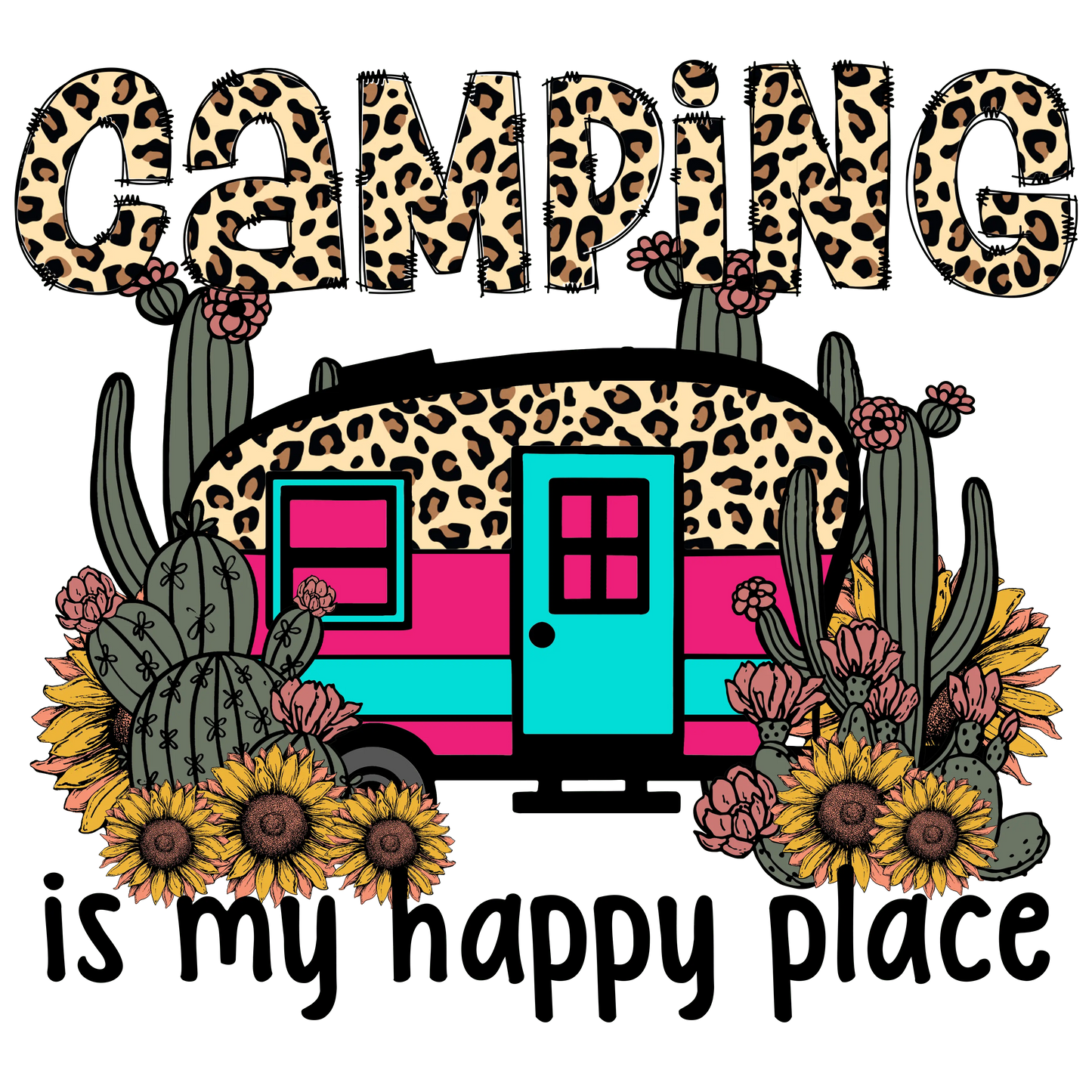 Summer Camp Design - DTF Ready To Press
