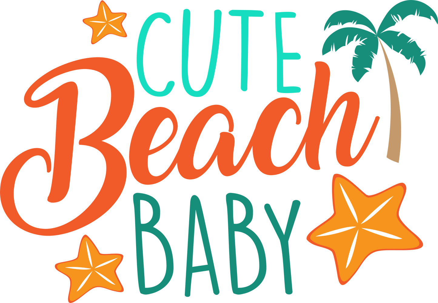 Cute Beah Baby Design - DTF Ready To Press
