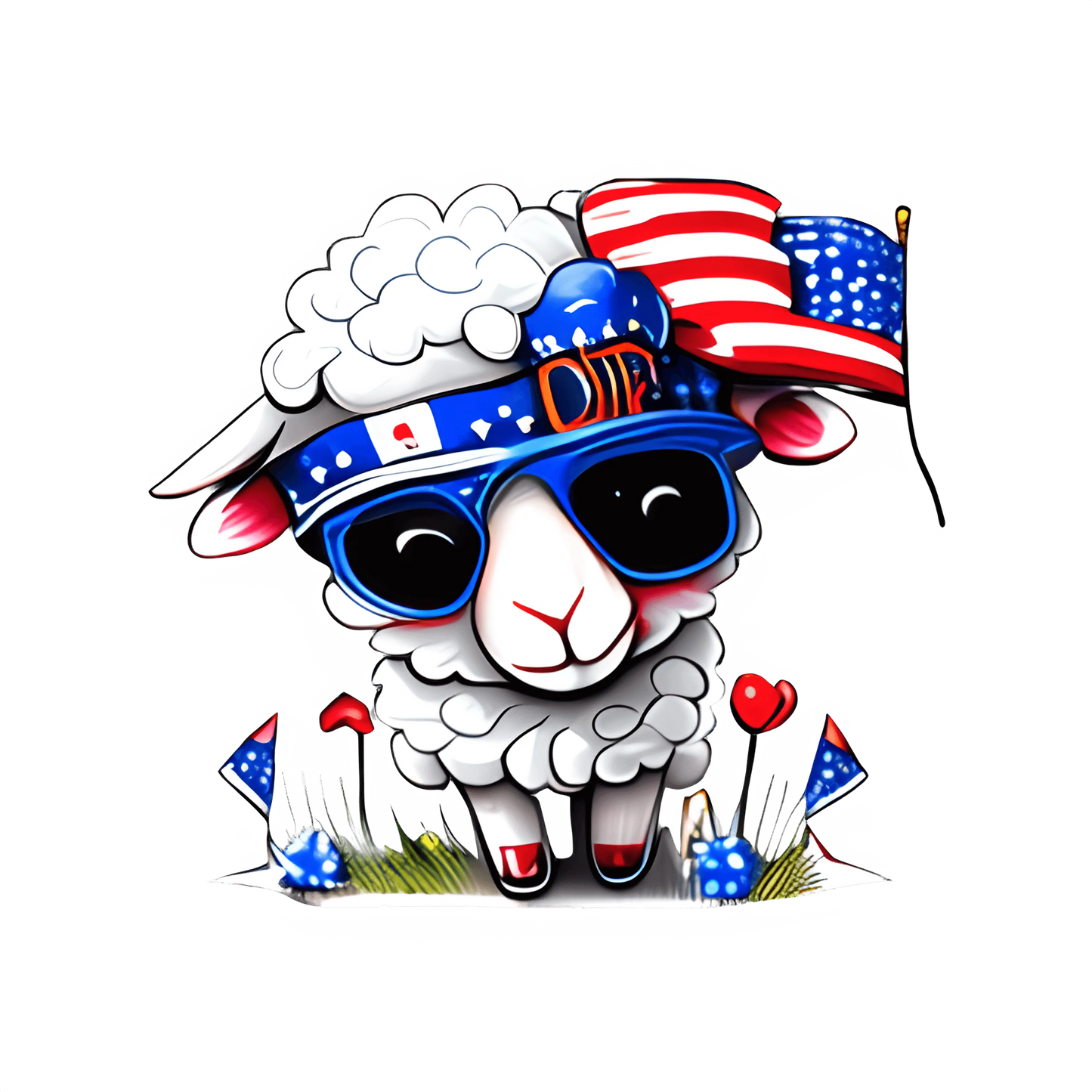 Funny 4th Of July Animal Design - DTF Ready To Press