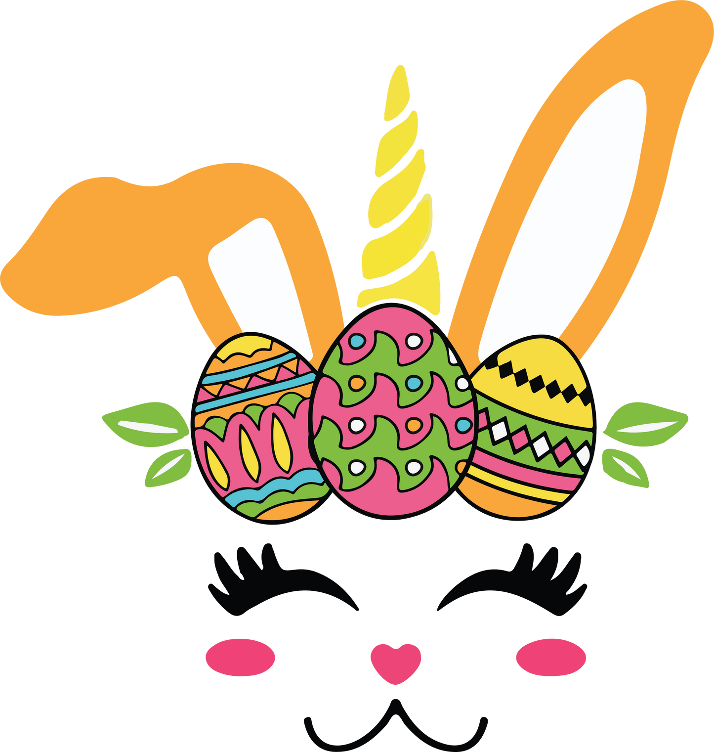 Easter Unicorn Bunny Design - DTF Ready To Press