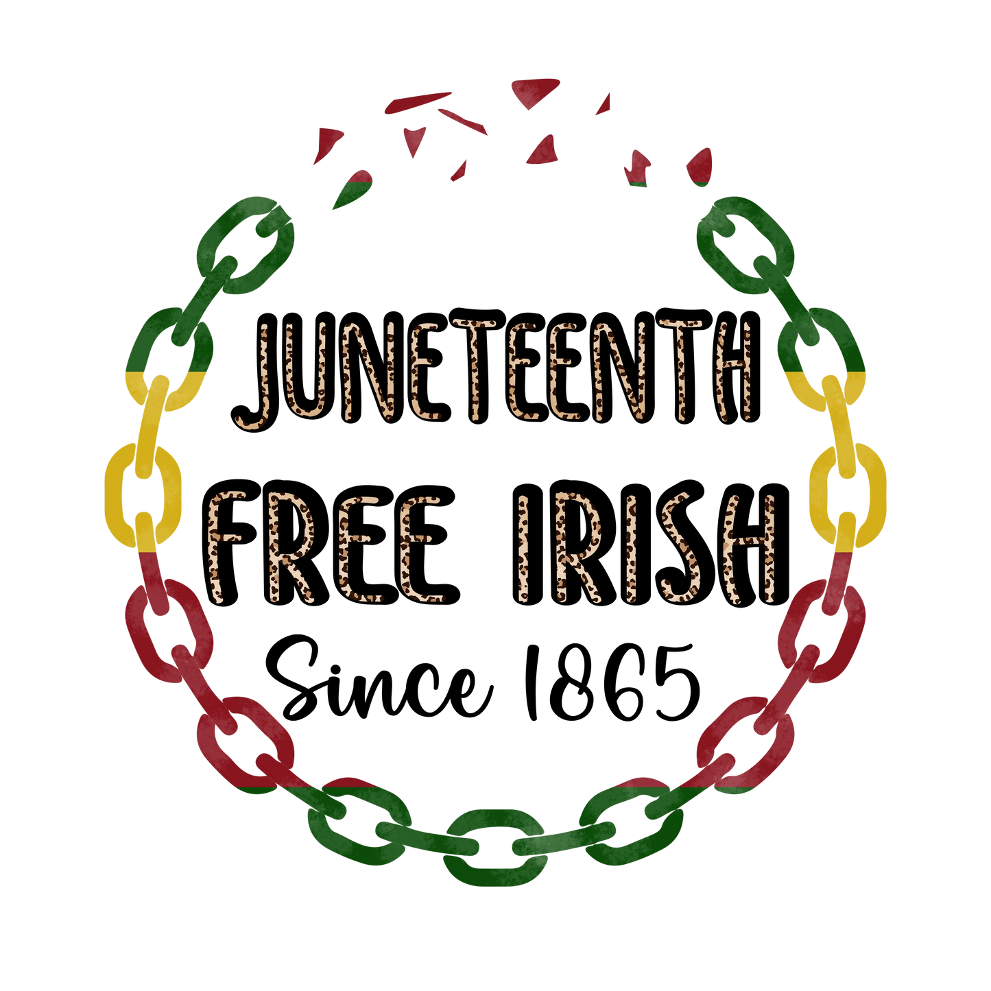 Juneteenth Free Irish Design - DTF Ready To Press