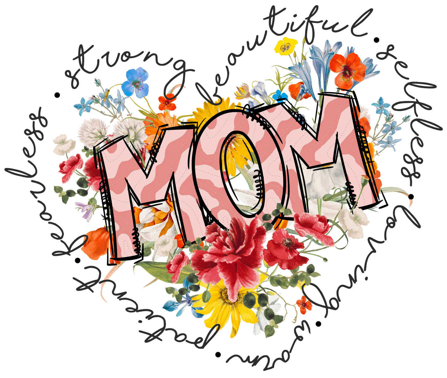 Floral Mother's Day Design - DTF Ready To Press