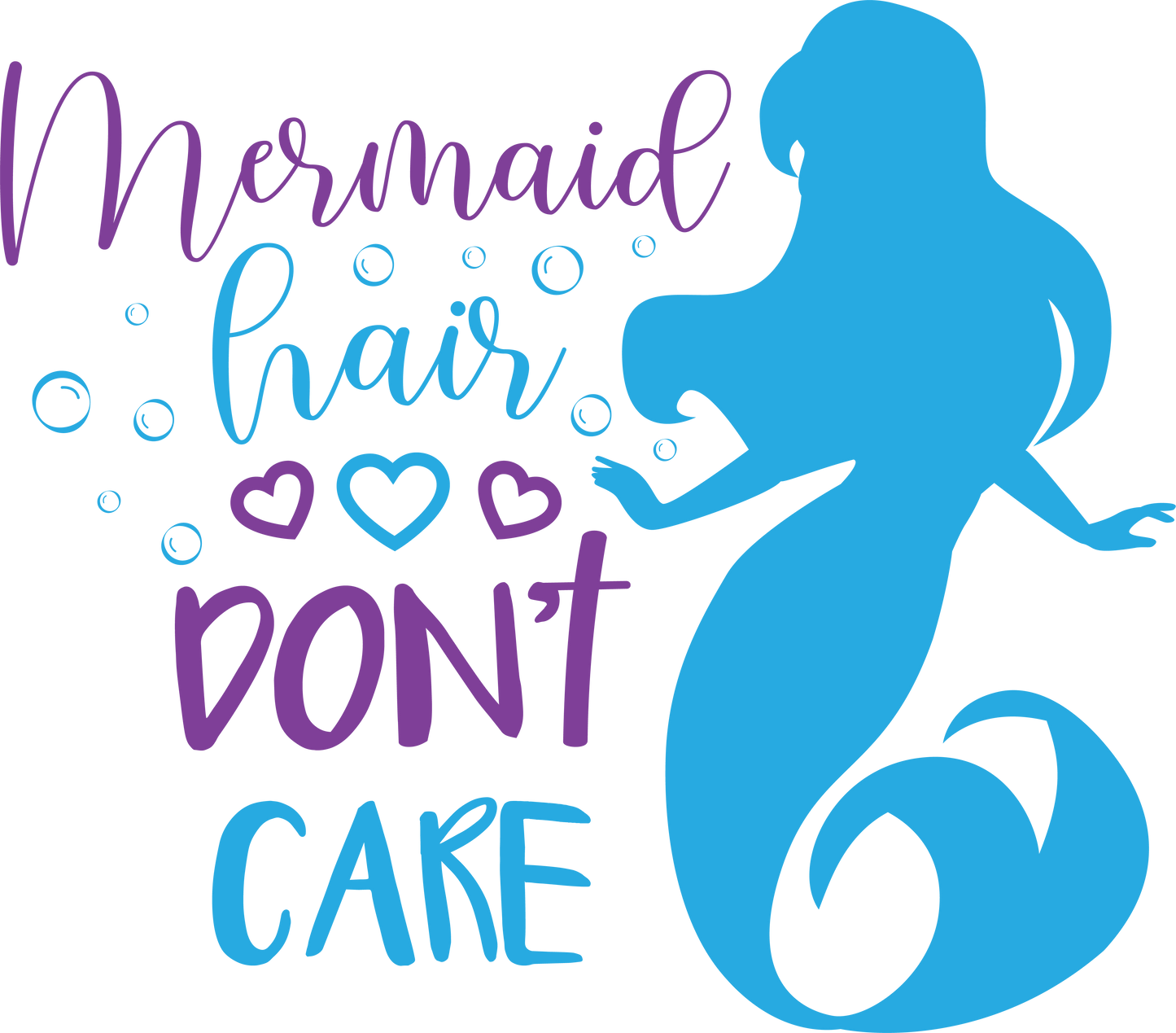 Funny Mermaid Design - DTF Ready To Press