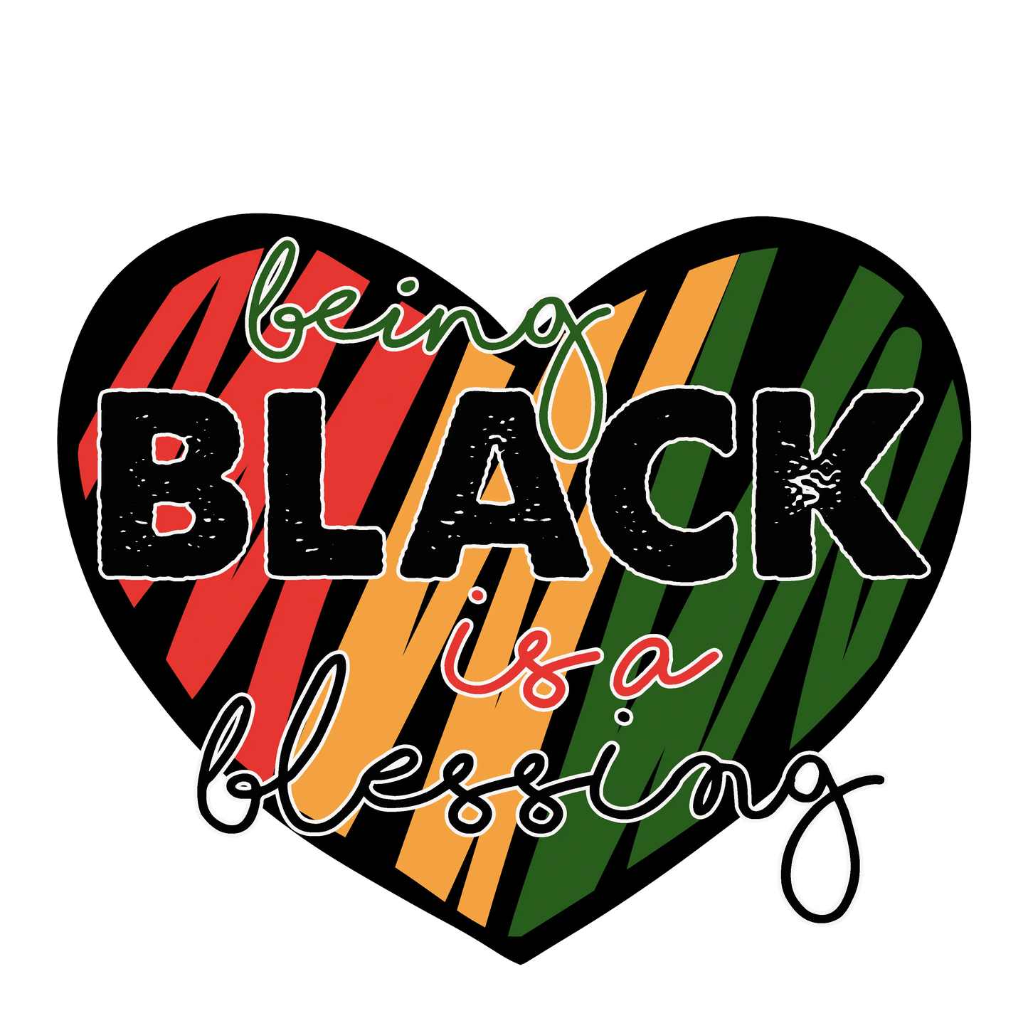 Being Black Is A Blessing Juneteenth Design - DTF Ready To Press