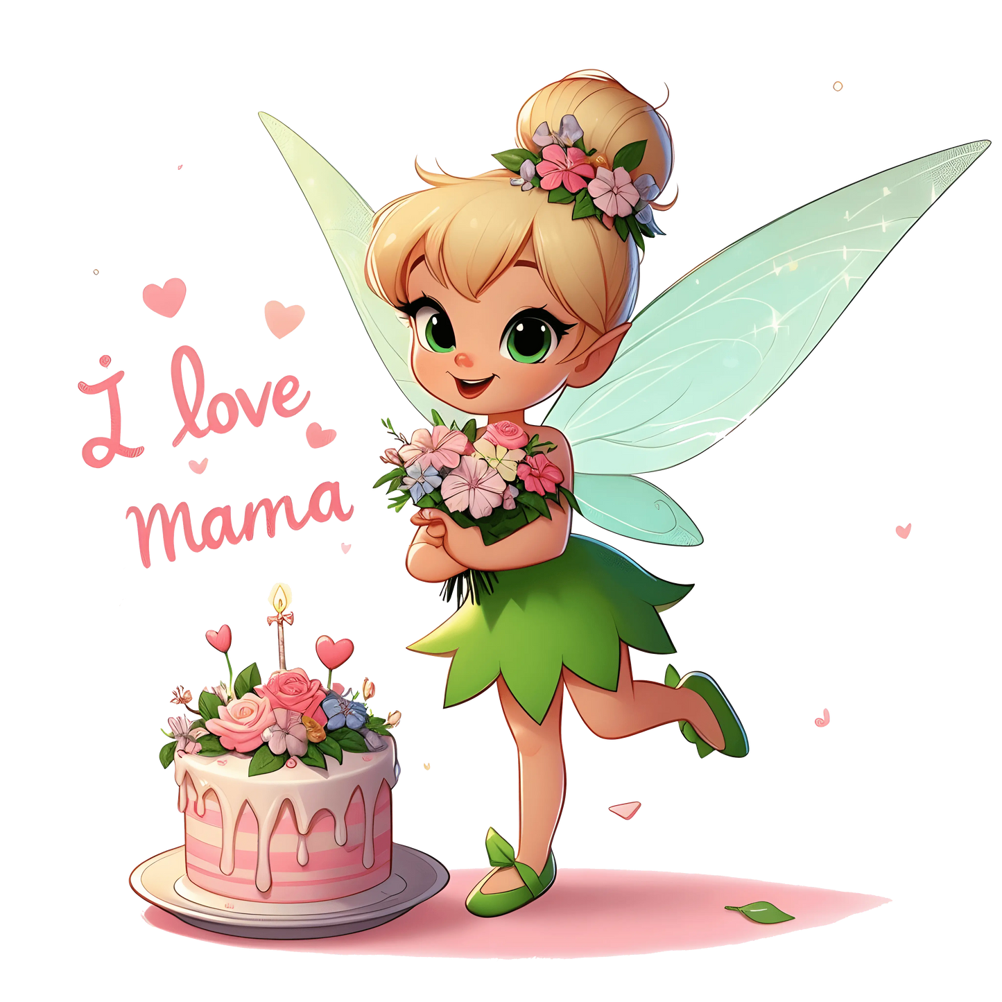 Tinker Bell Mother's Day Design - DTF Ready To Press