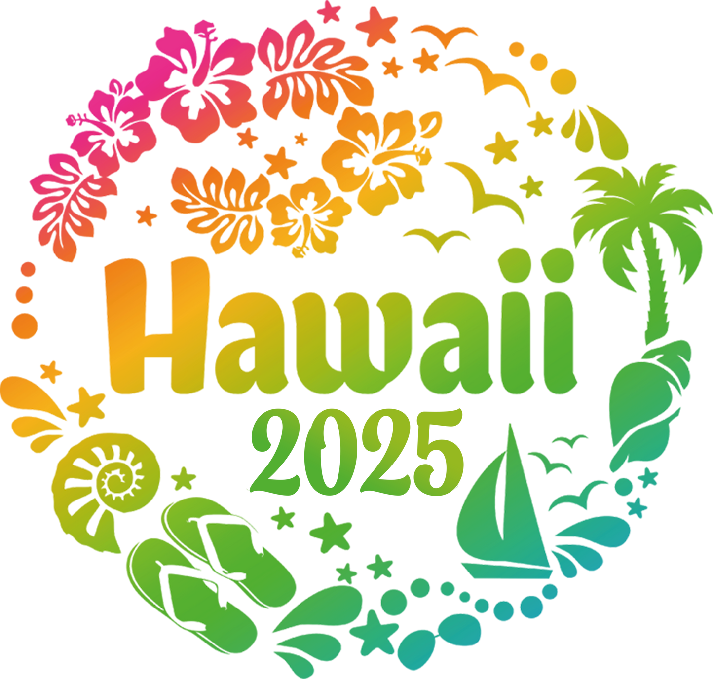 2025 Matching Hawaii Cruise Design - DTF Ready To Press