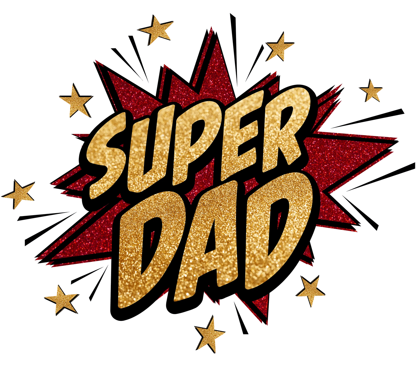 Super Dad Father's Day Design - DTF Ready To Press
