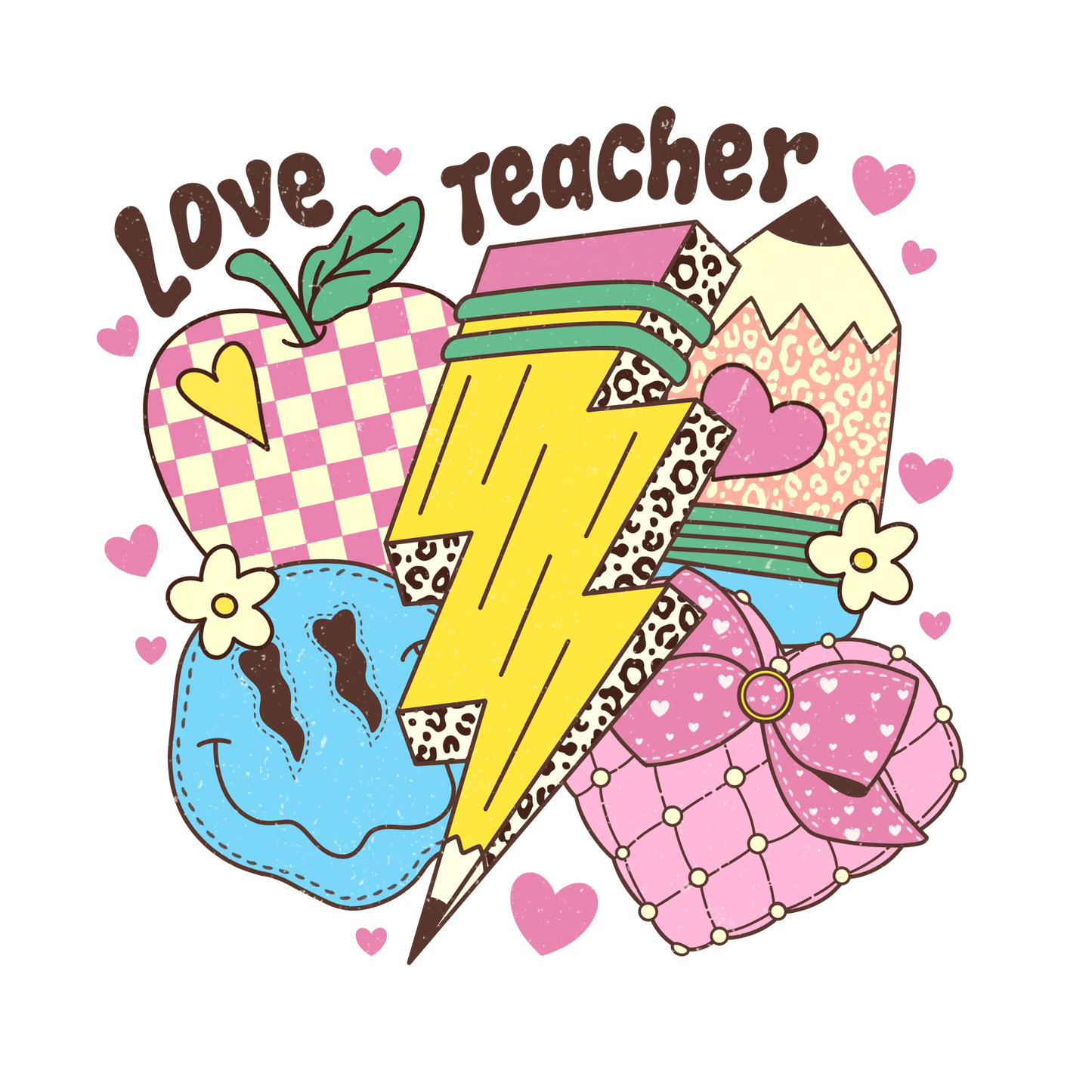 Love Teacher Design - DTF Ready To Press