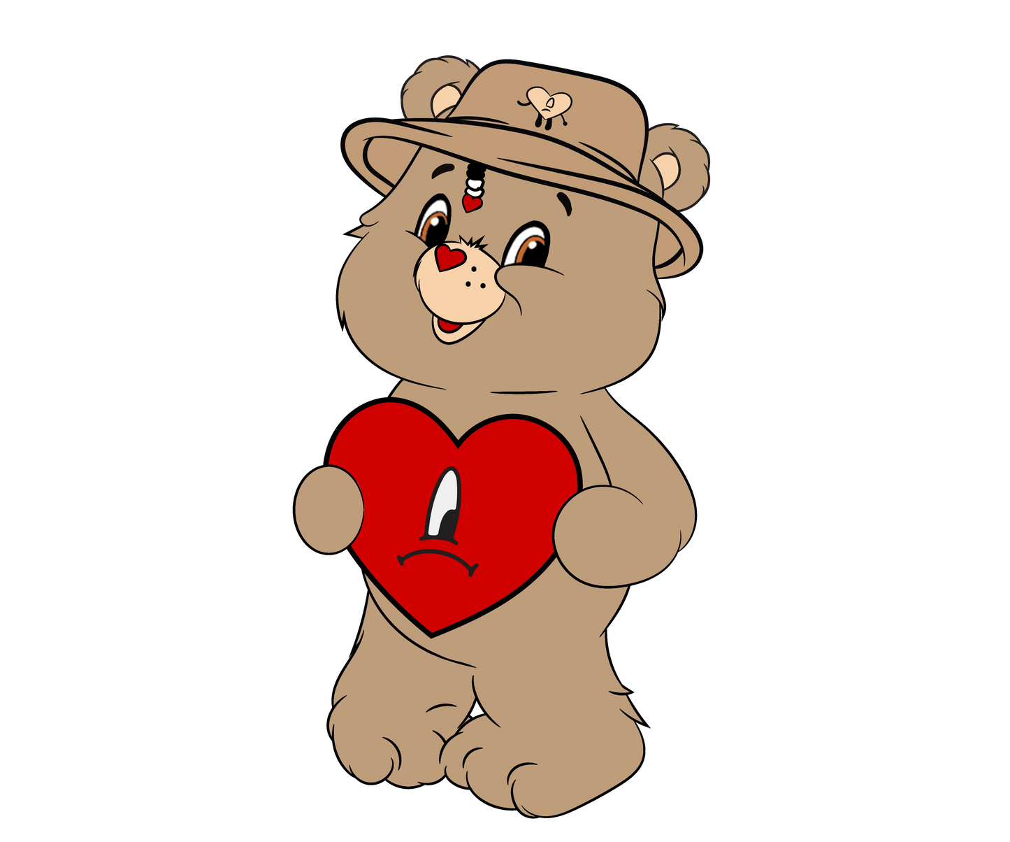 Care Bears And Bad Bunny Valentine's Day Design - DTF Ready To Press
