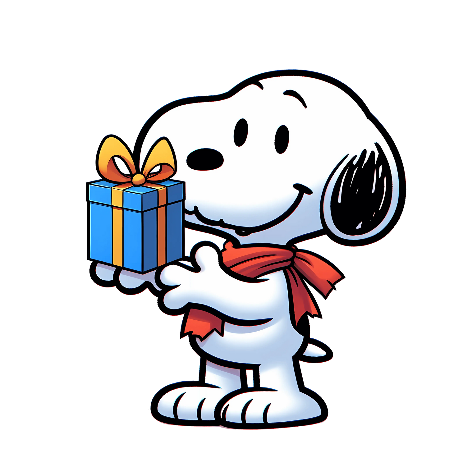 The Peanuts Snoopy Give A Gift Valentine's Day Design - DTF Ready To Press