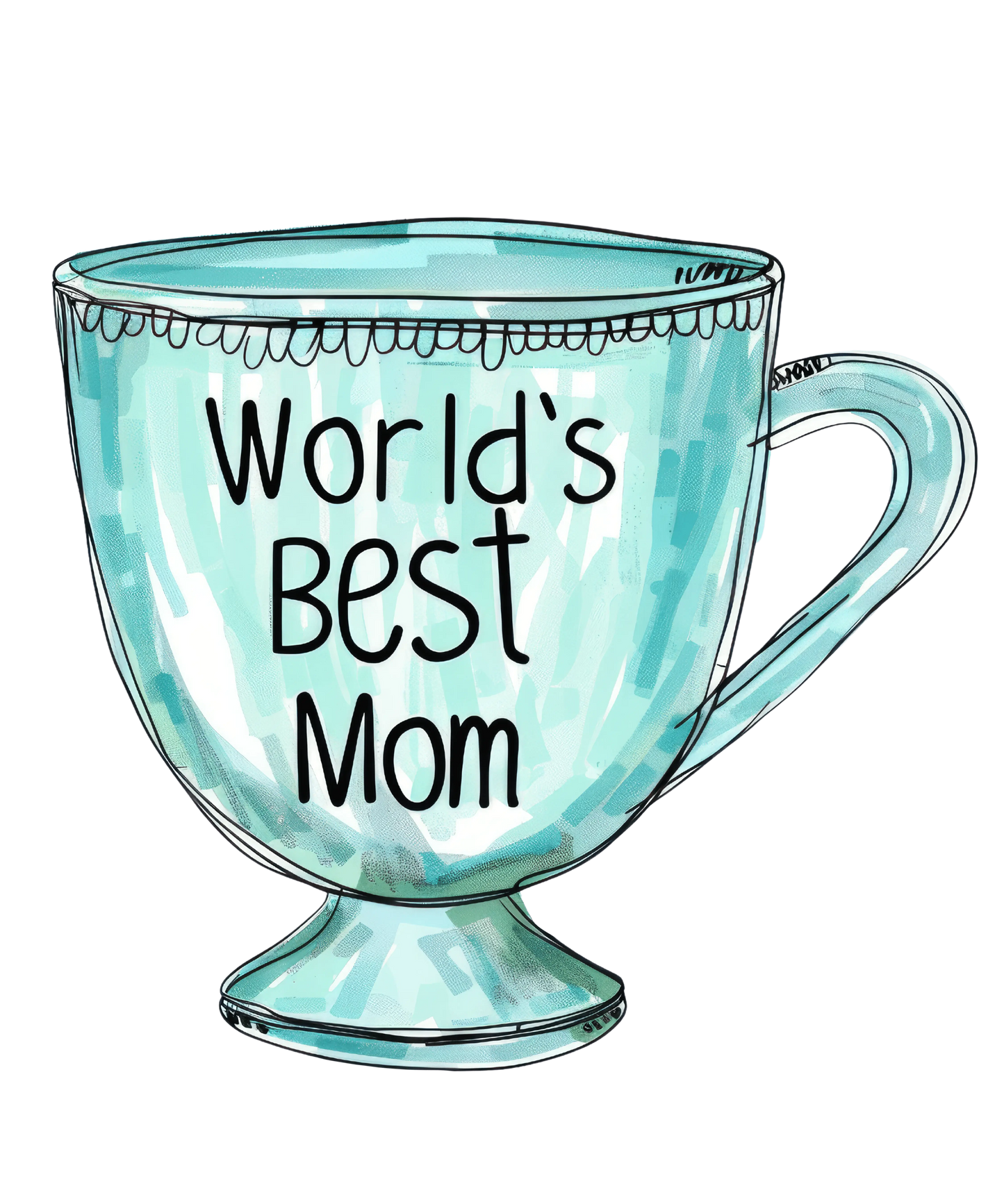 World's Best Mom Design - DTF Ready To Press