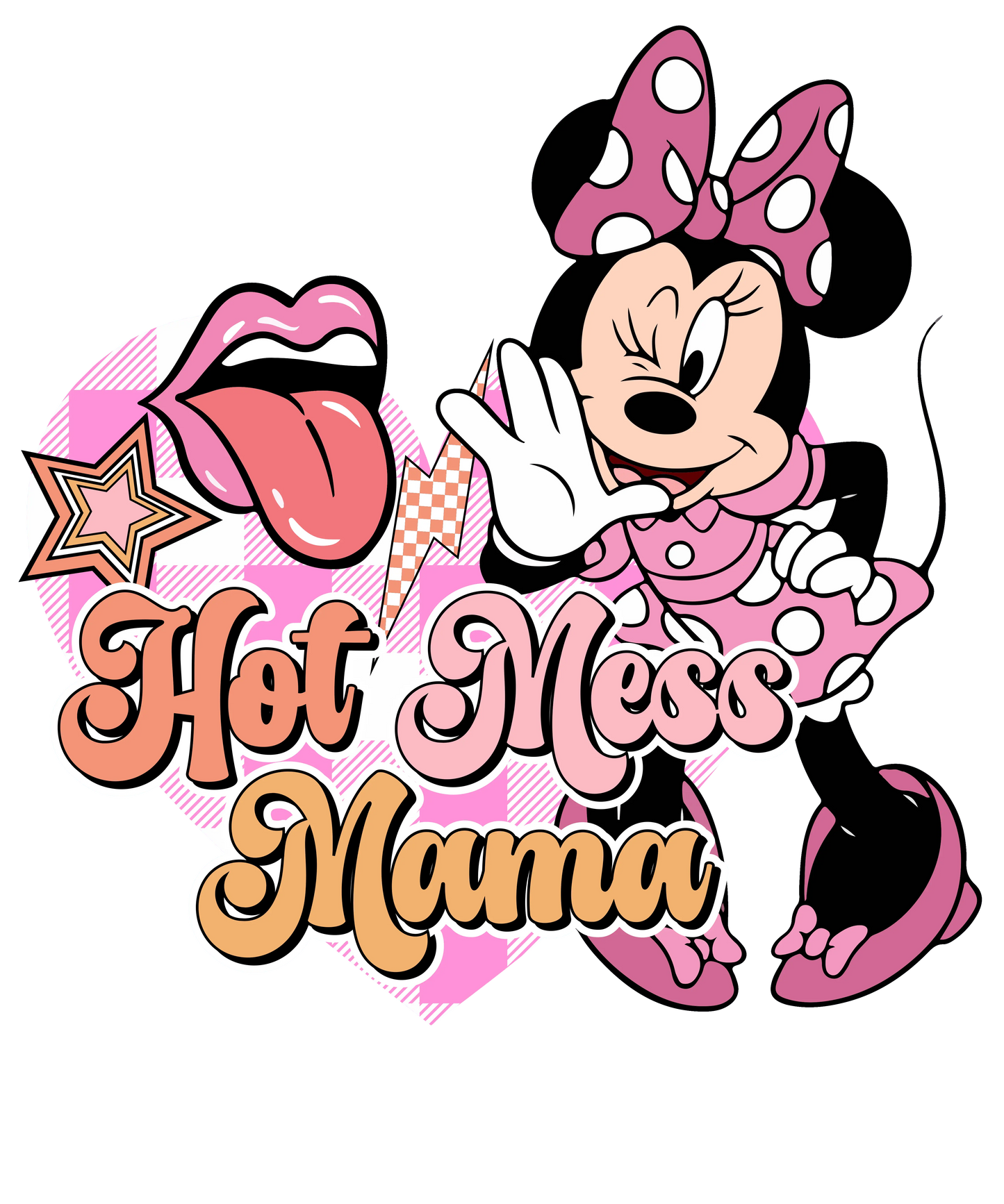 Hot Mess Mama Design - DTF Ready To Press