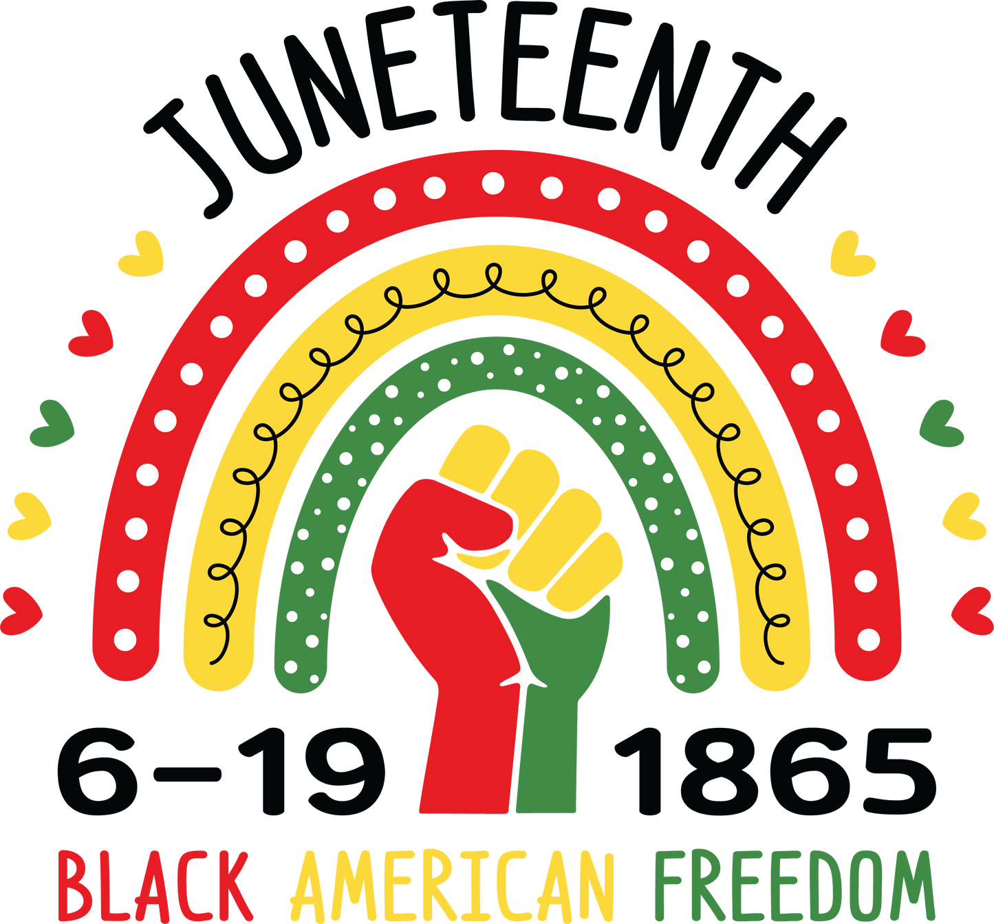 Juneteenth Black American Freedom Design - DTF Ready To Press